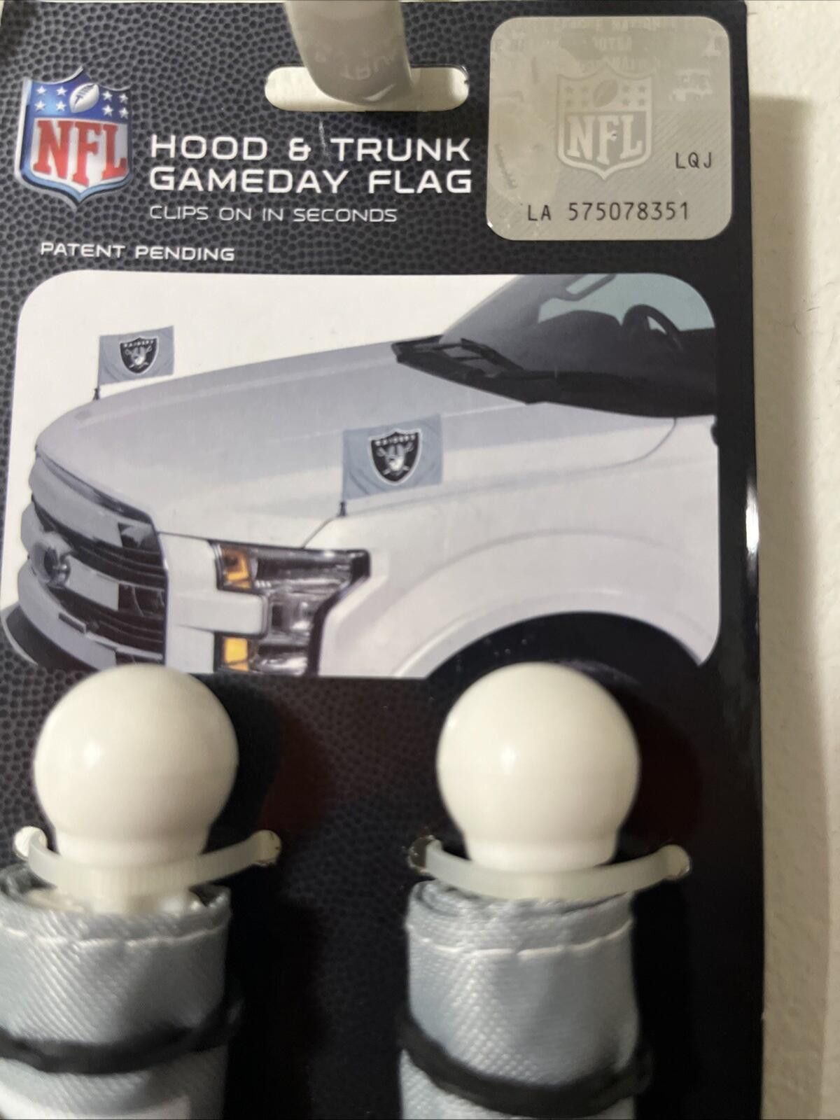 Other LAS VEGAS RAIDERS NFL Team Ambassador Car Flag 2 Piece Set Size ONE SIZE - 2 Thumbnail