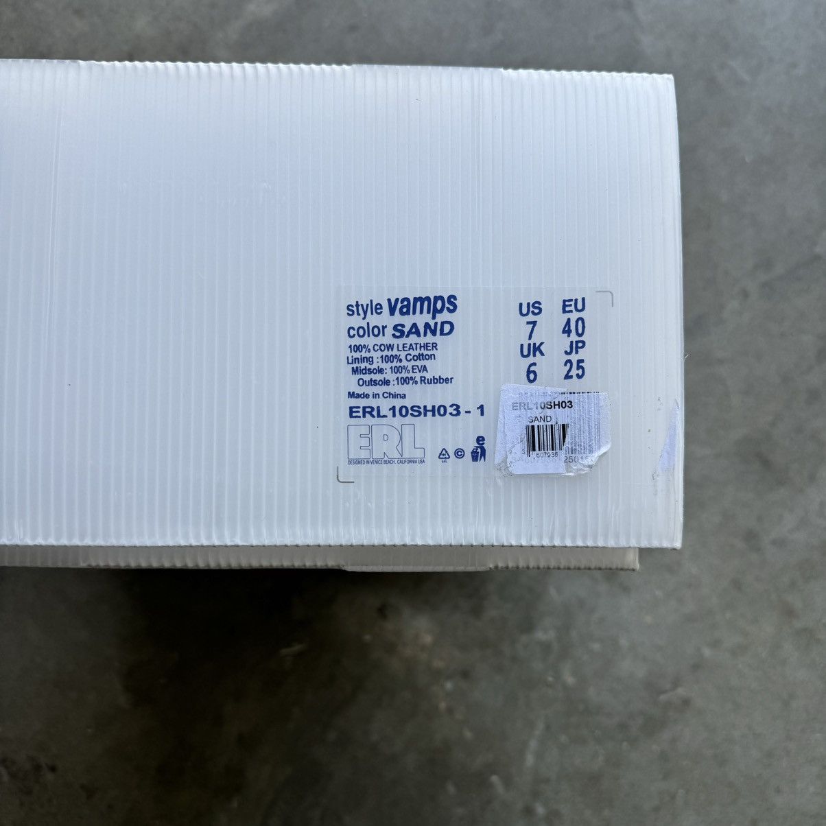 ERL Erl Vamp Sneakers Sand NEW! Size US 7 / EU 40 - 7 Thumbnail