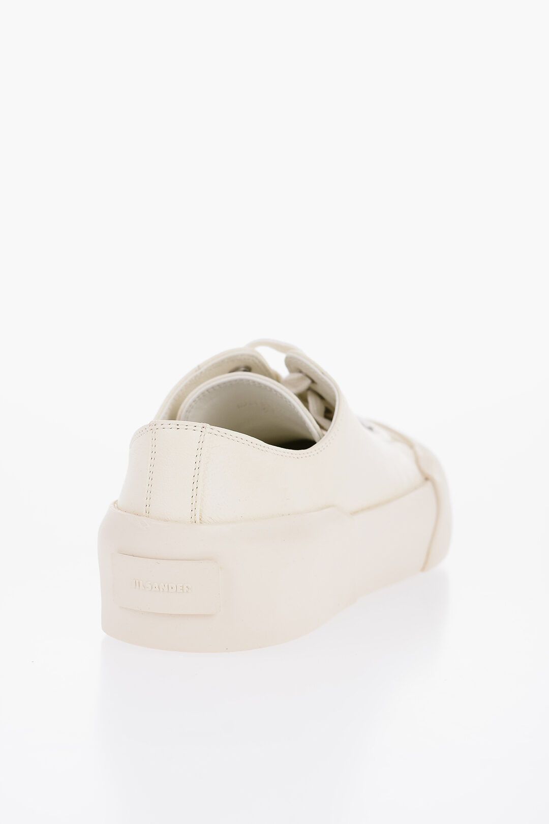 Jil Sander og1mm1225 Lace-up Leather Sneakers in Beige Size US 9 / IT 39 - 3 Thumbnail