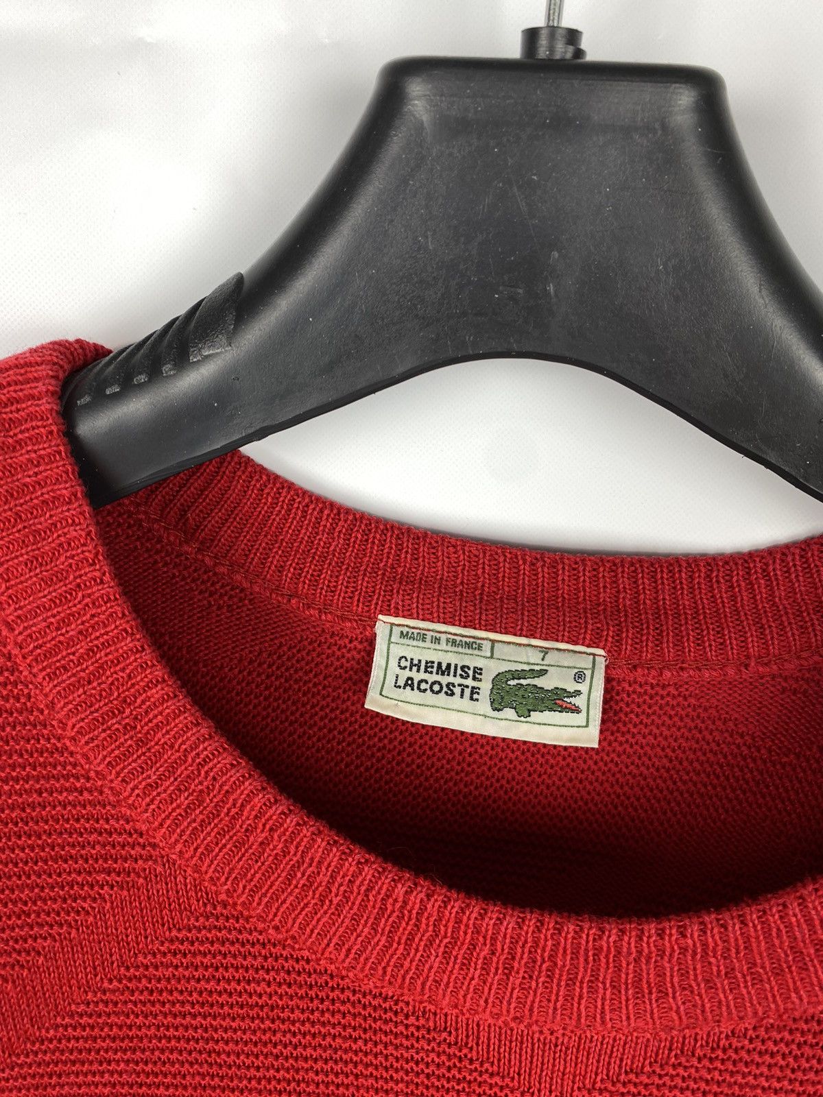 Lacoste × Vintage Lacoste Chemise Vintage Knit Sweater Structured size 7 Size US XXL / EU 58 / 5 - 3 Thumbnail
