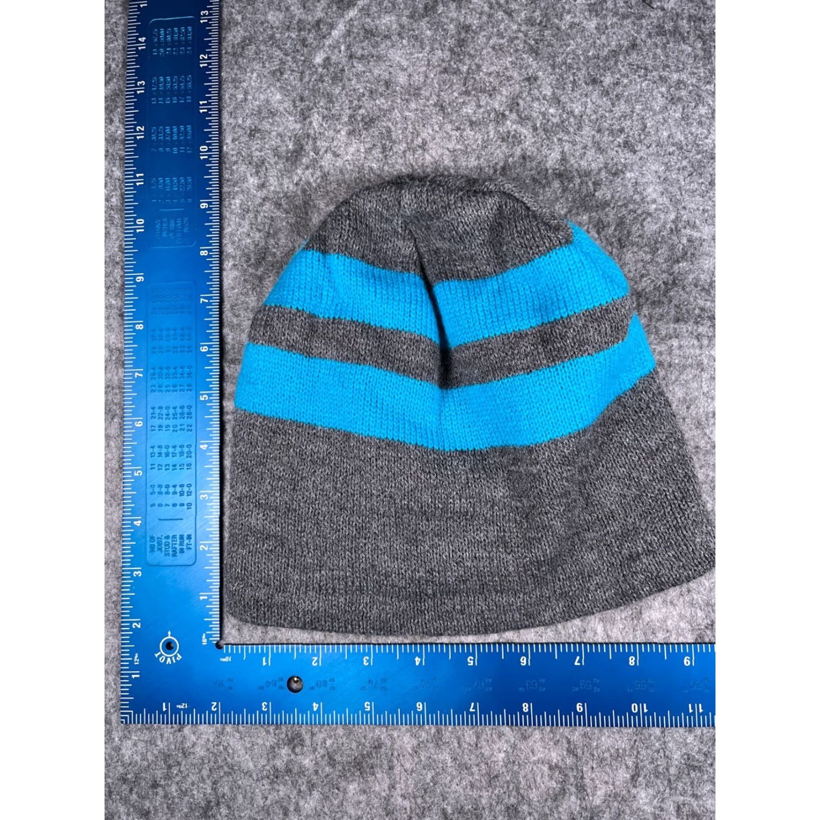 Port & Company VINTAGE St George Tennis Tournament Series 2020 Beanie Adult Gray Blue Knit Acrylic Line Size ONE SIZE - 4 Thumbnail