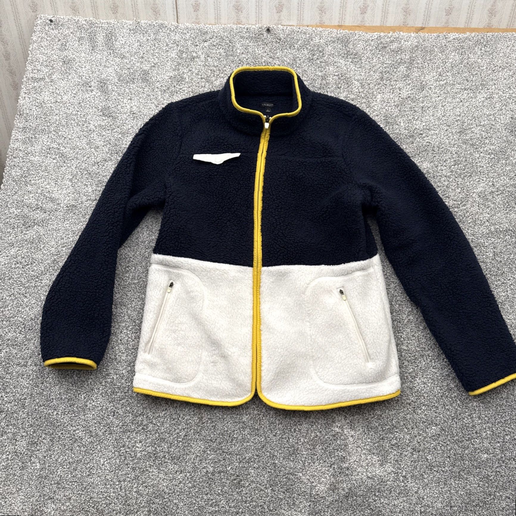 Talbots Talbots Fleece Jacket Womens Large Preppy Colorblock Minimalist Cozy Full Zip Pockets Multicolor 100% Polyester Regular Fit Modern Outdoor Casual Size L / US 10 / IT 46 - 7 Thumbnail
