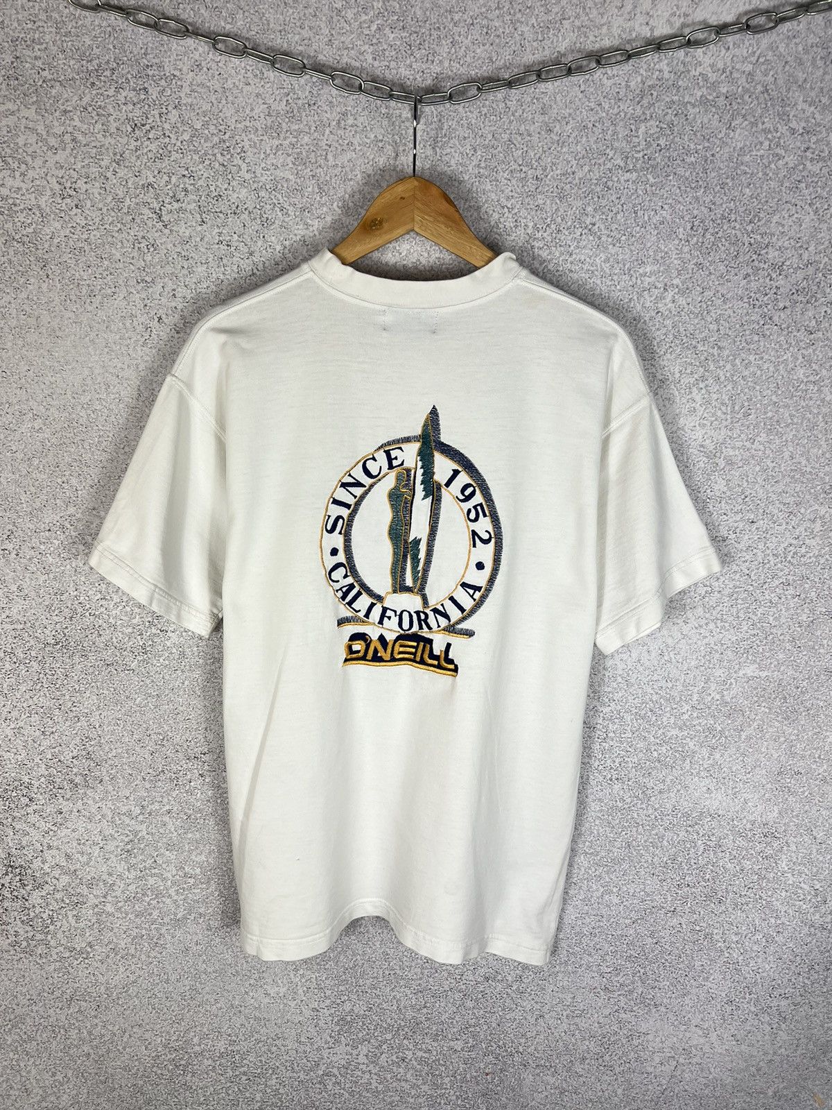 O'Neill Vintage 80s O’Neill Embroidered Big Logo Surf Style Tee Size US M / EU 48-50 / 2 - 1 Thumbnail
