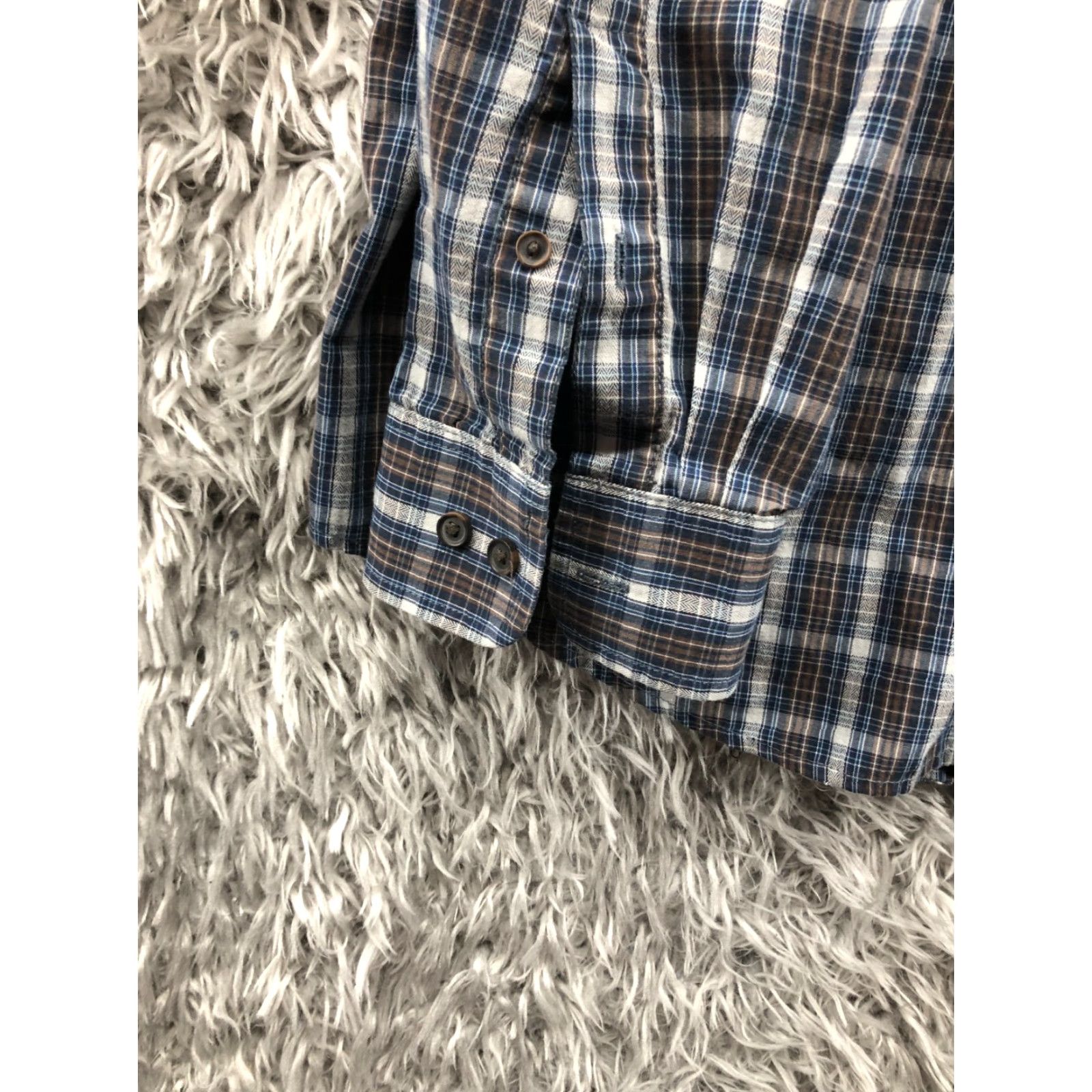 Arrow Arrow Shirt XL Mens Long Sleeve Button-Down Plaid Multicolor Collar Classic Modern Button Up Shirt Size US XL / EU 56 / 4 - 3 Thumbnail