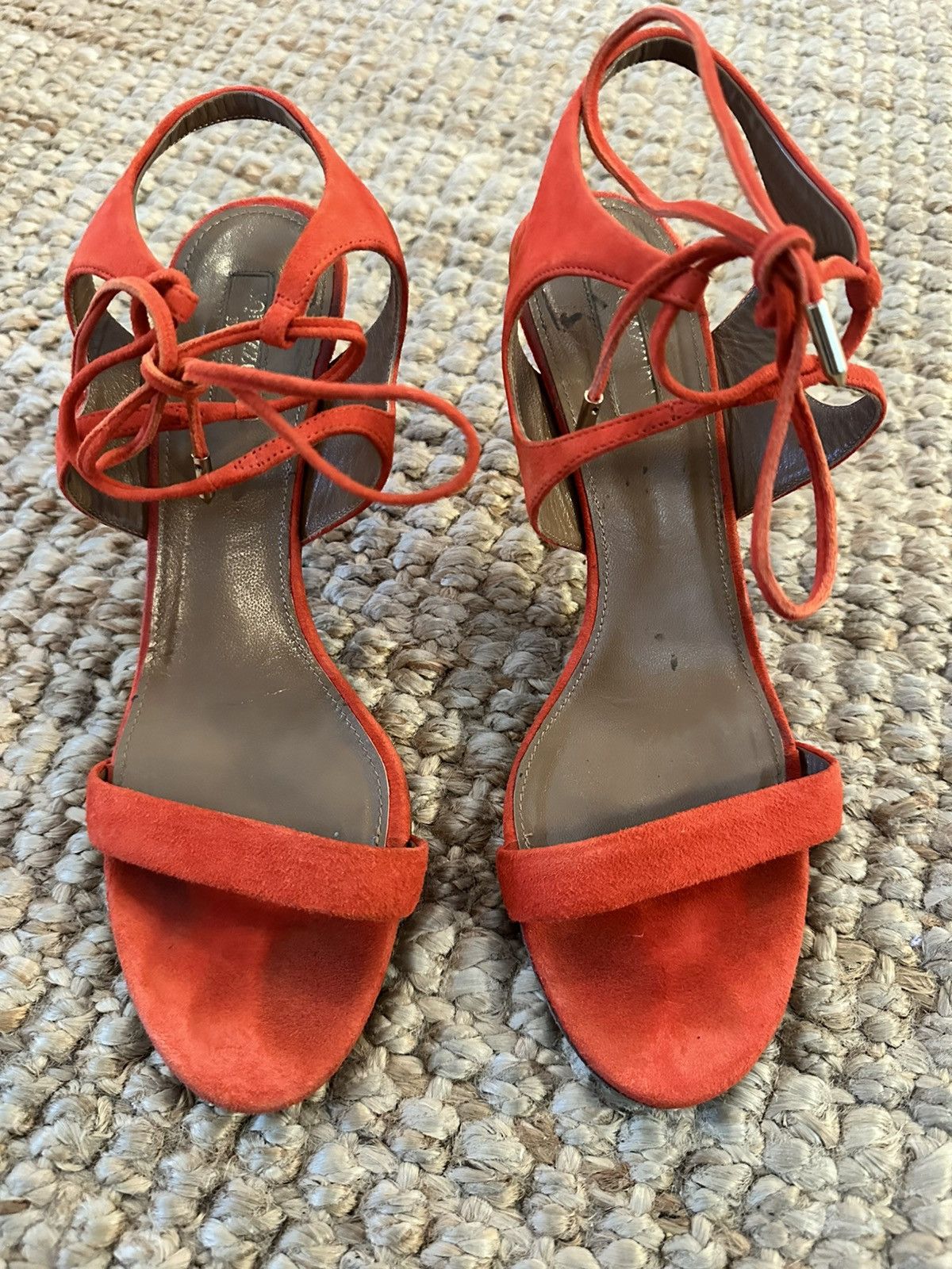 Aquazzura Aquazzura coral suede Strappy sandal ankle tie Size 39.5 Size US 9.5 / IT 39.5 - 2 Thumbnail