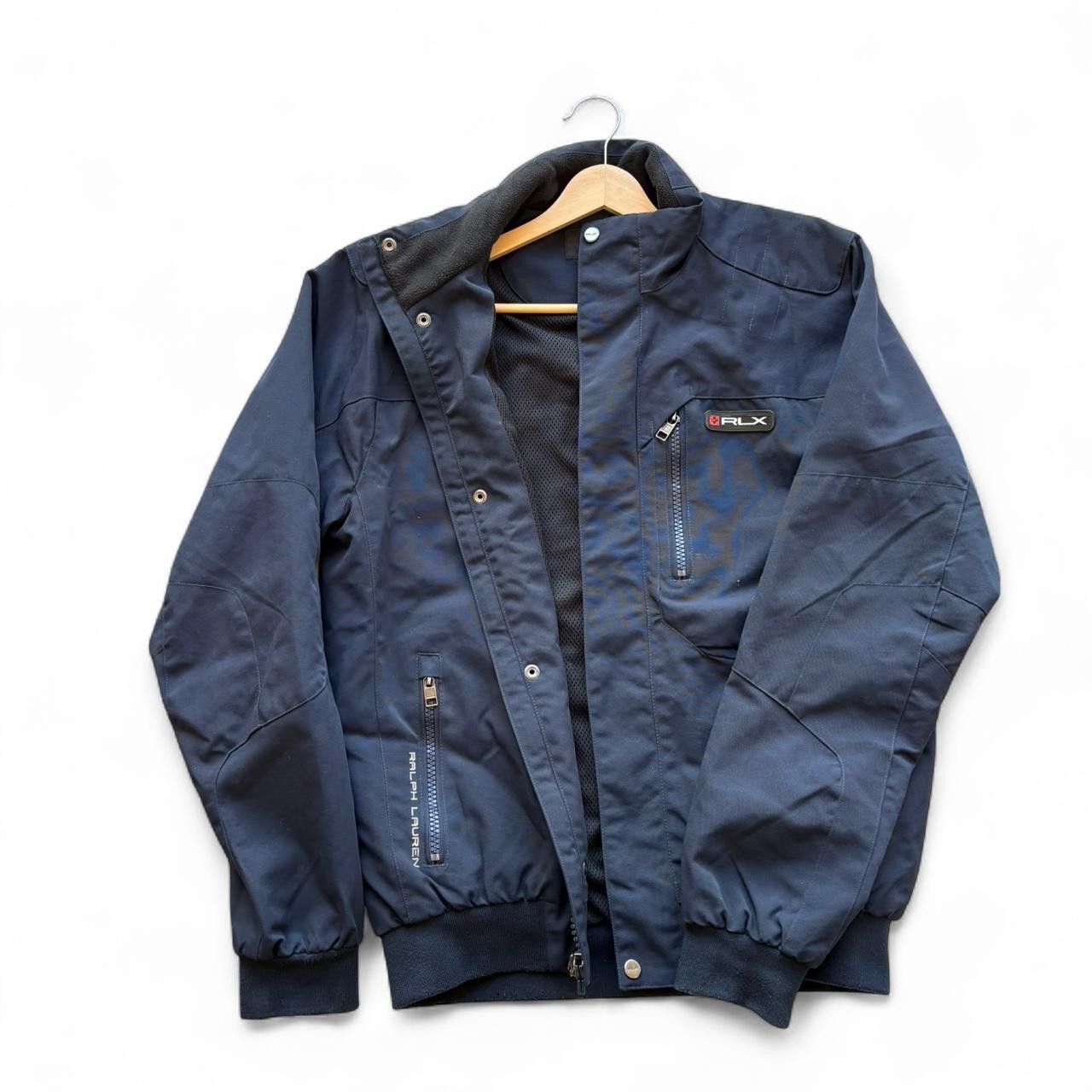 RLX Ralph Lauren RLX Ralph Lauren navy nylon dual zip biker jacket medium Size US M / EU 48-50 / 2 - 5 Thumbnail