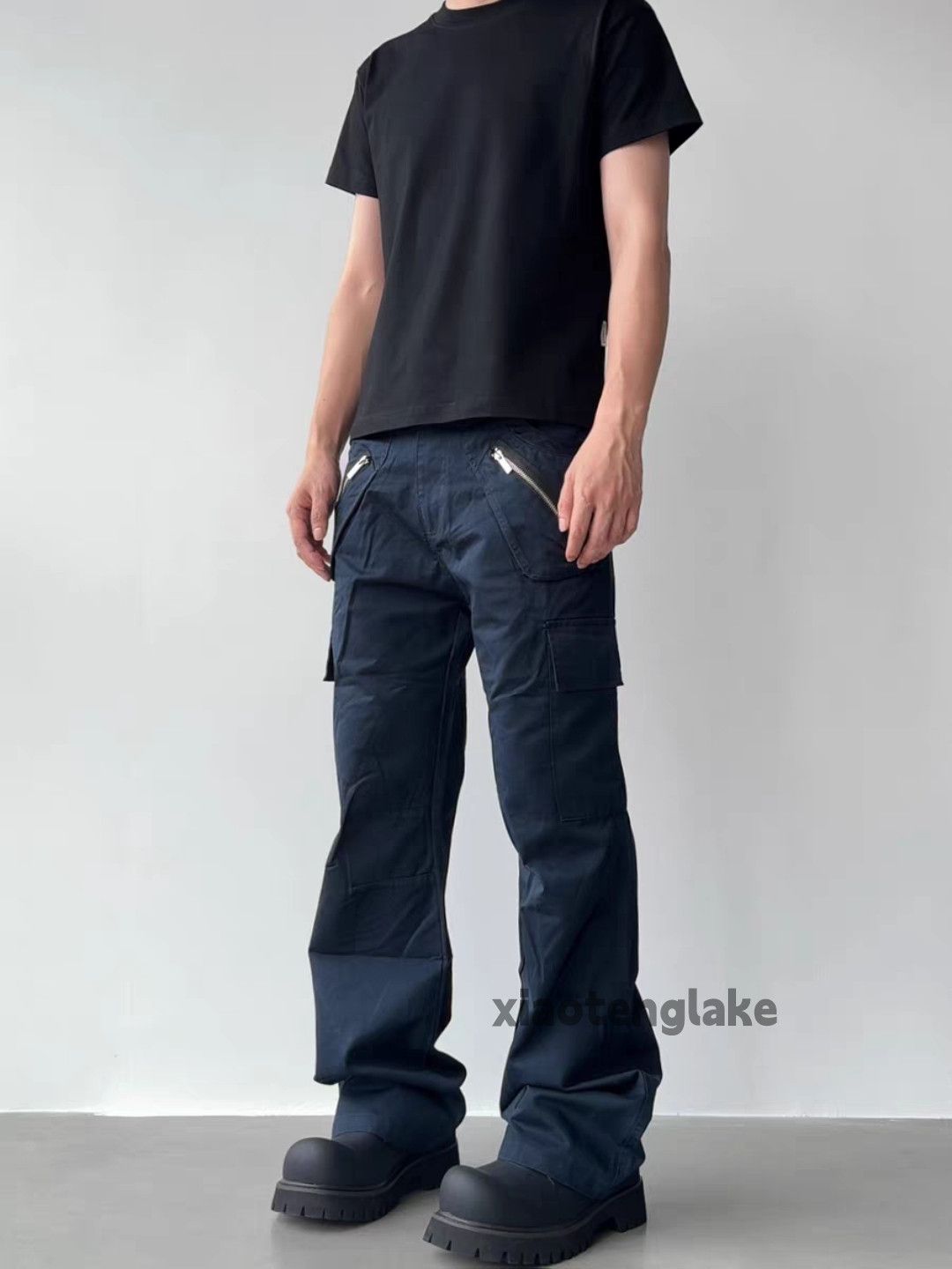 Designer × Japanese Brand × Vintage zipper utility military loose outdoor cargo pants Size US 28 / EU 44 - 4 Thumbnail