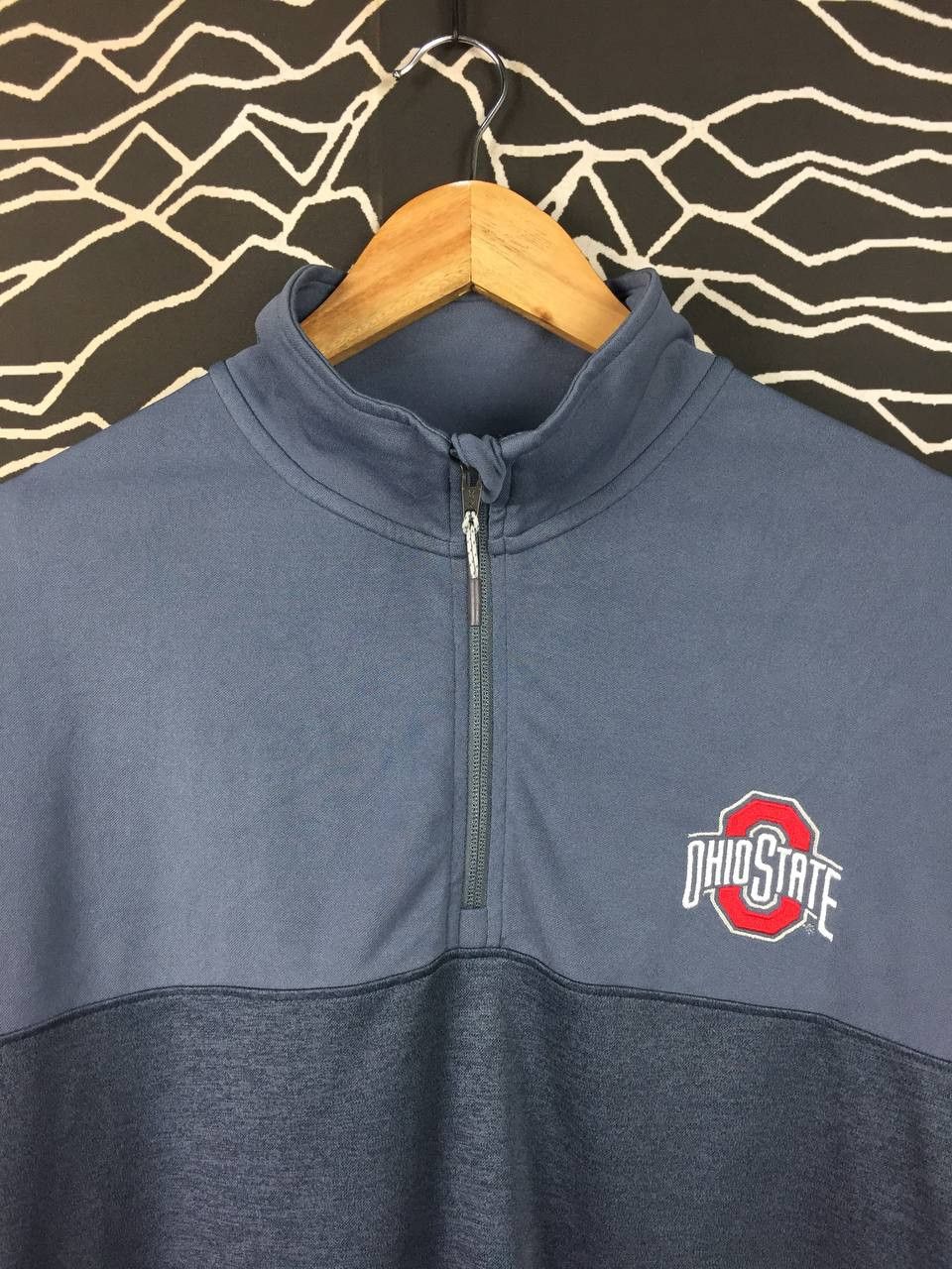 Champion Champion Ohio State Buckeyes Quarter-Zip Pullover Jacket Size US XL / EU 56 / 4 - 3 Thumbnail