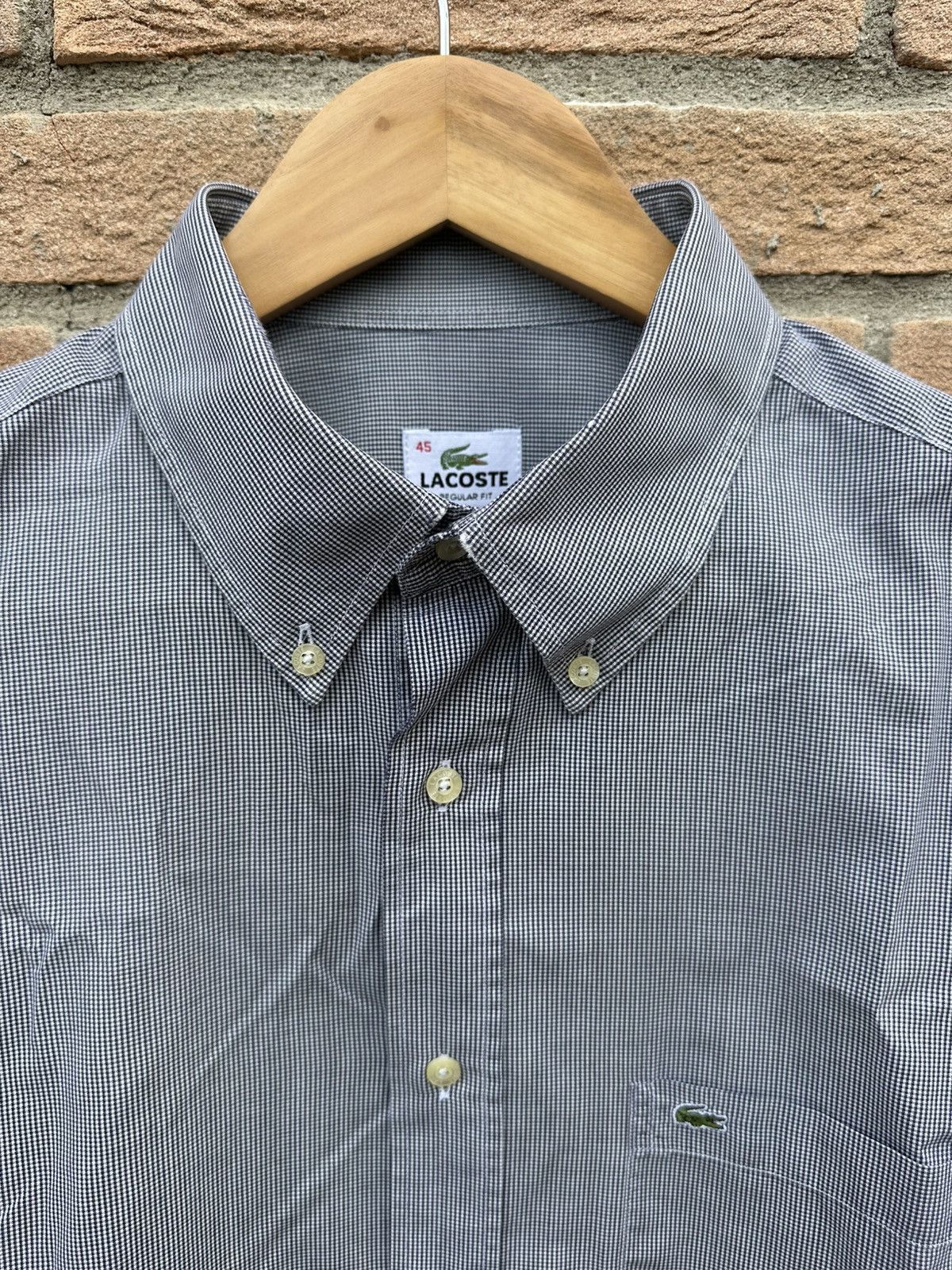 Lacoste Summer Grey/Blue Lacoste Shirt Size 45 Size US XL / EU 56 / 4 - 2 Thumbnail