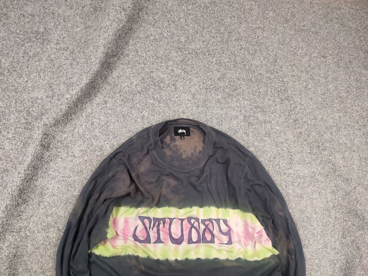 Stussy Styssy Tie Dye Stripe Jersey Long sleeve Shirt Vintage Y2K Size US S / EU 44-46 / 1 - 2 Thumbnail