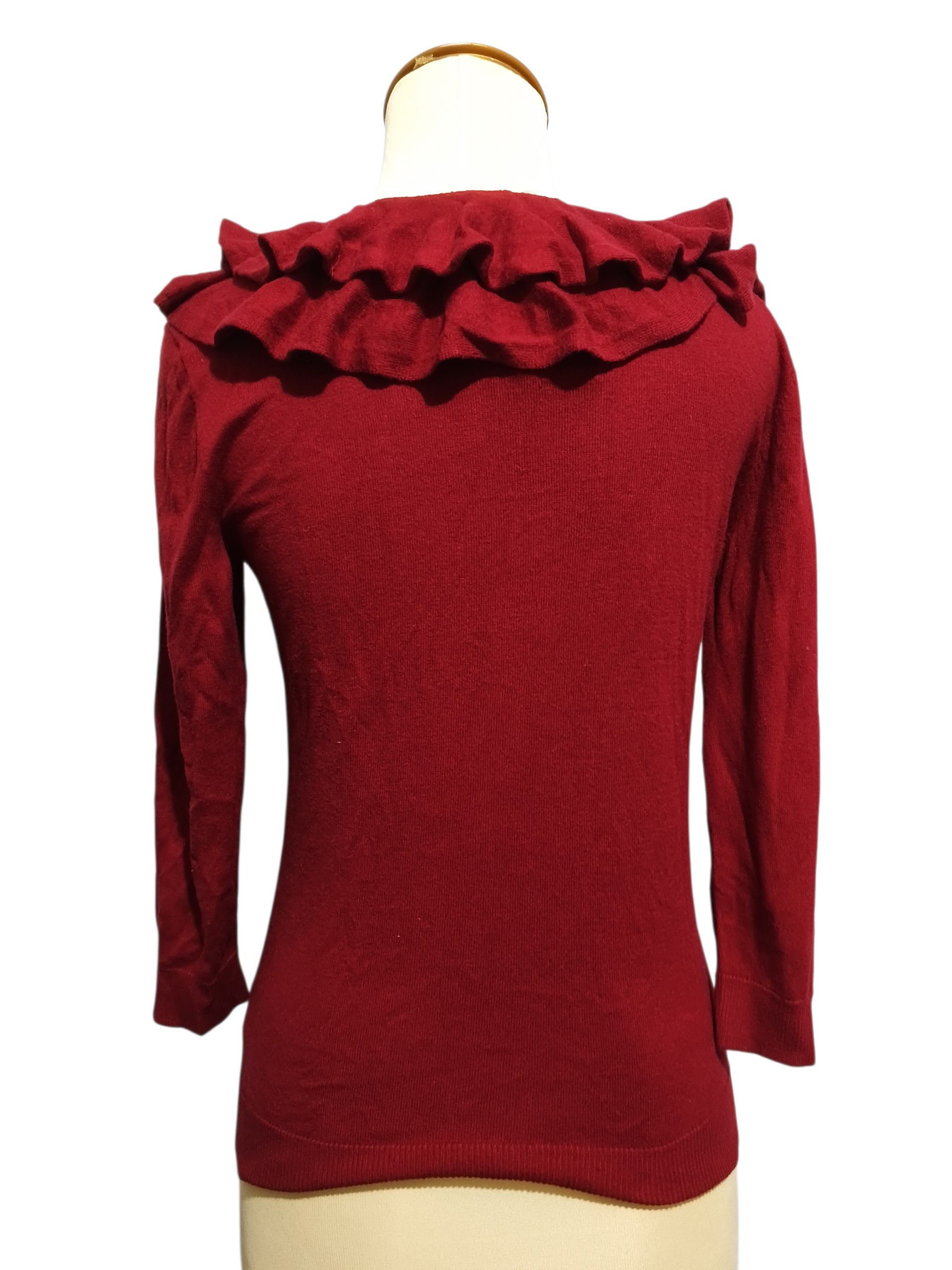 Lauren Ralph Lauren Lauren Ralph lauren V neck Ruffle Knit Sweater Size XS / US 0-2 / IT 36-38 - 5 Thumbnail