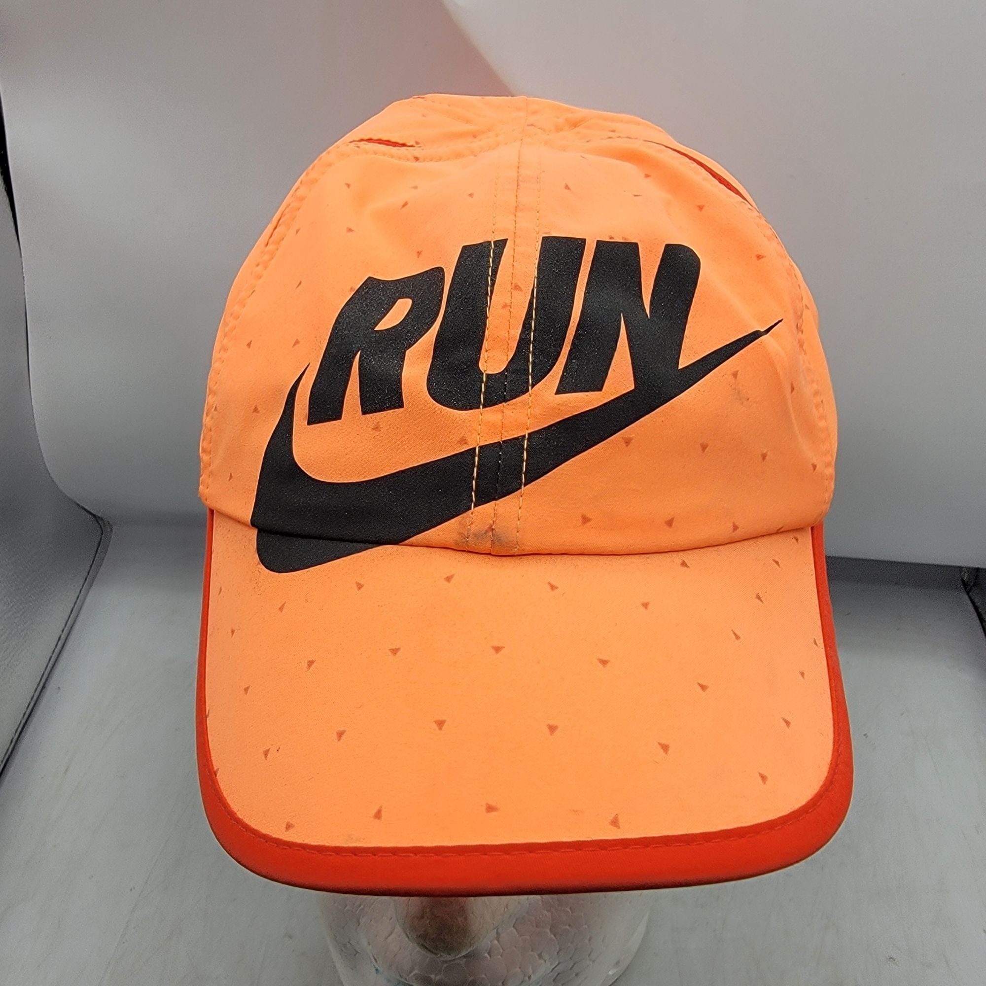 Nike Nike Featherlight Dri-Fit Athletic Running Hat Cap Mesh Oran Size ONE SIZE - 1 Thumbnail