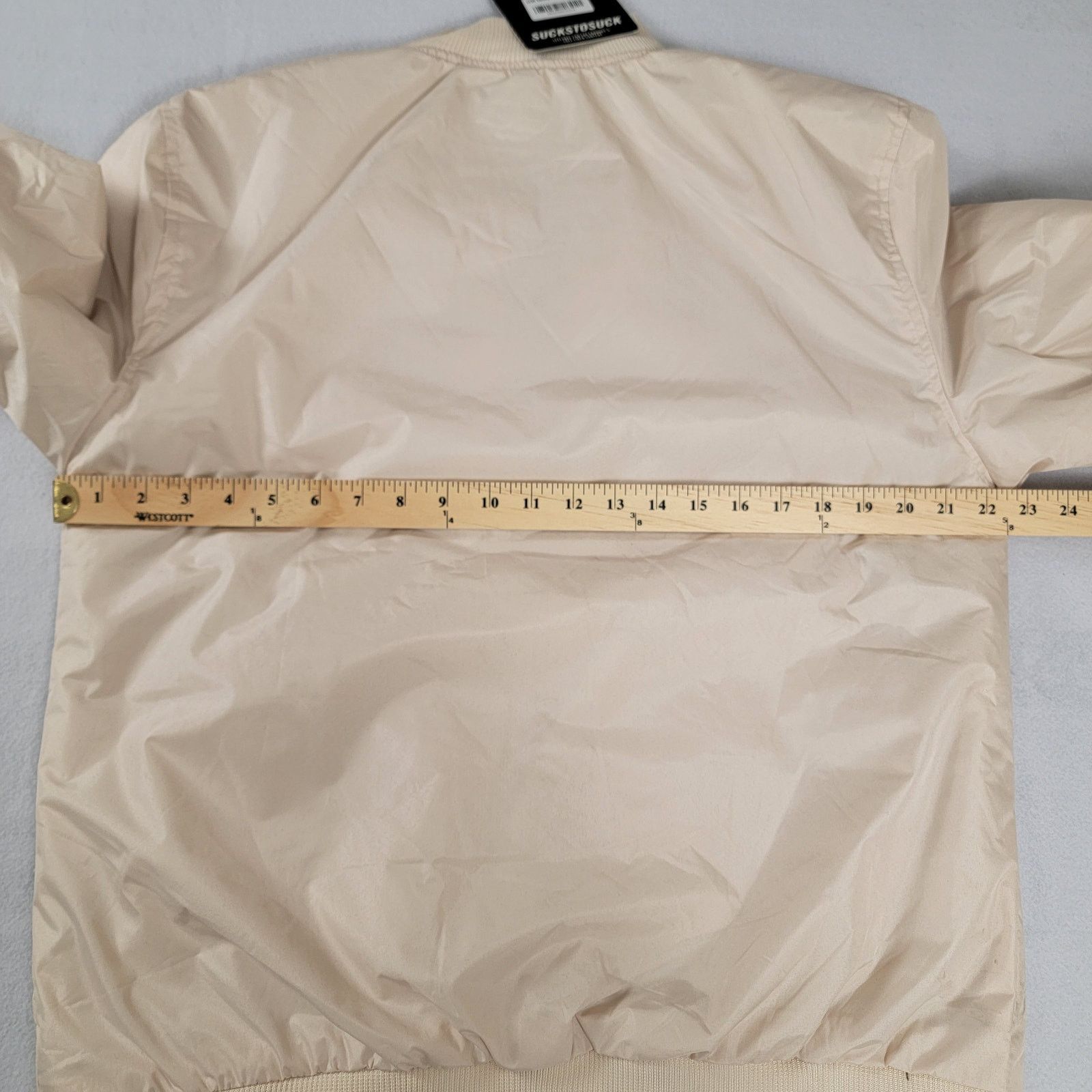 CLSC CLSC Men Sucks to Suck Varsity Script Jacket 'LA' Beige Sz M Size US M / EU 48-50 / 2 - 6 Thumbnail