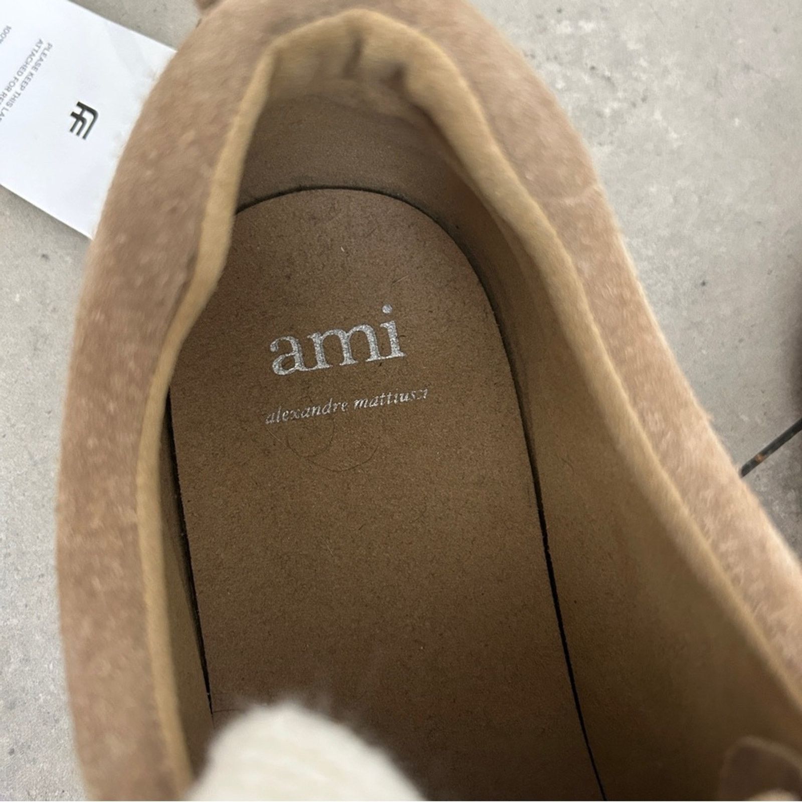 AMI NEW AMI Paris moc toe derby suede tan neutral loafer shoe 13 Size US 13 / EU 46 - 4 Thumbnail