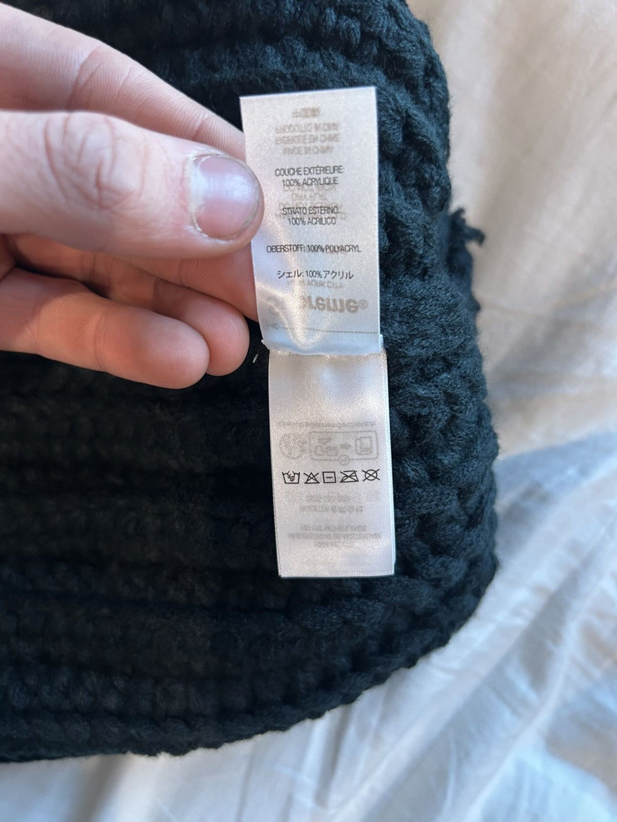 Supreme Hand Tied Beanie (FW23) - $54
