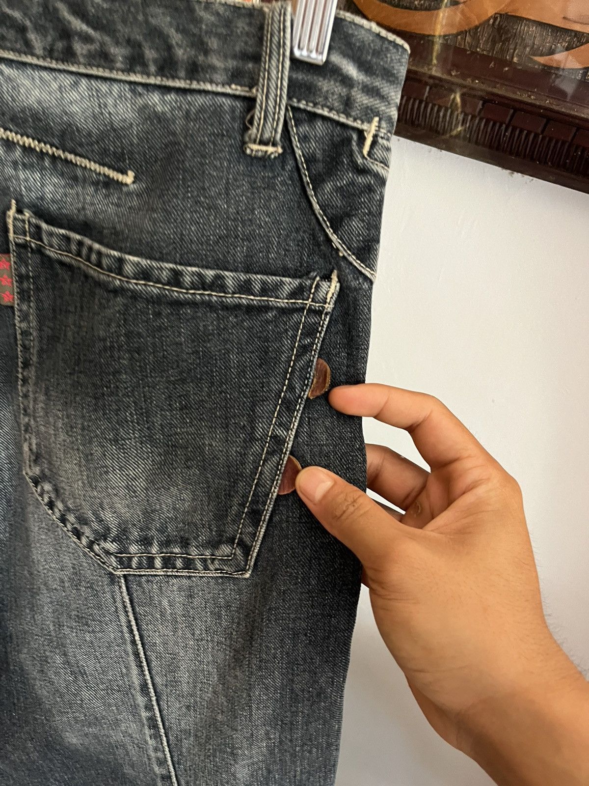 If Six Was Nine 291295=HOMME Bootcut Flared Jeans Size US 30 / EU 46 - 8 Thumbnail