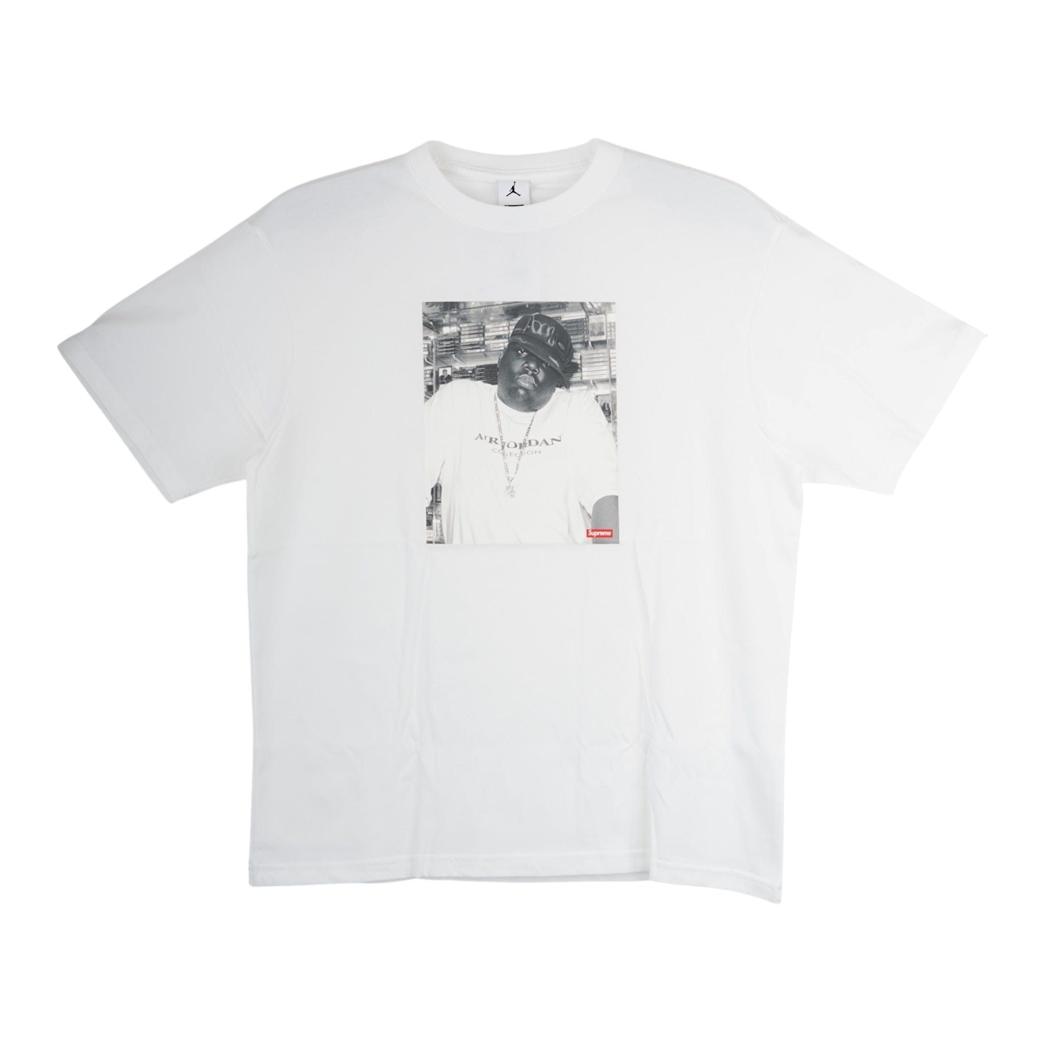 Supreme Jordan Biggie Short Sleeve Tee Shirt White Size US XL / EU 56 / 4 - 1 Thumbnail