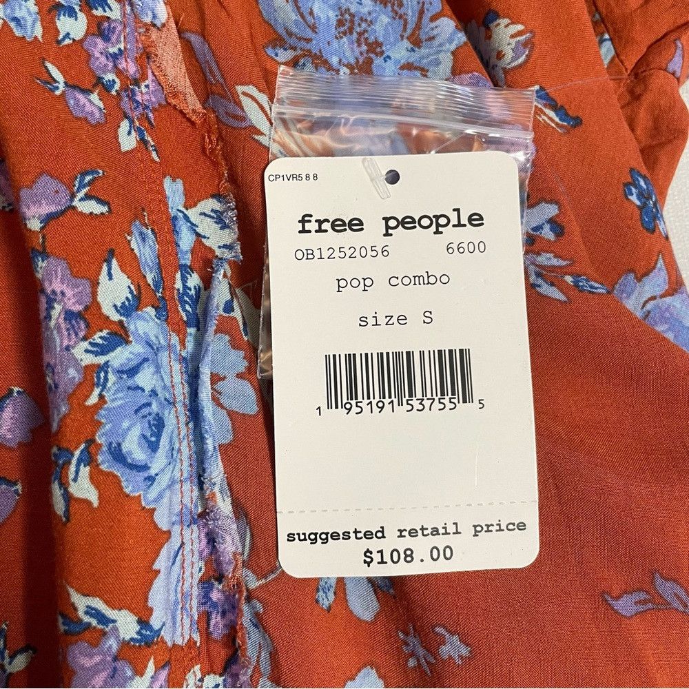 Free People NWT New $108 Free People Lorretta Floral Viscose Tunic Size Size S / US 4 / IT 40 - 8 Thumbnail