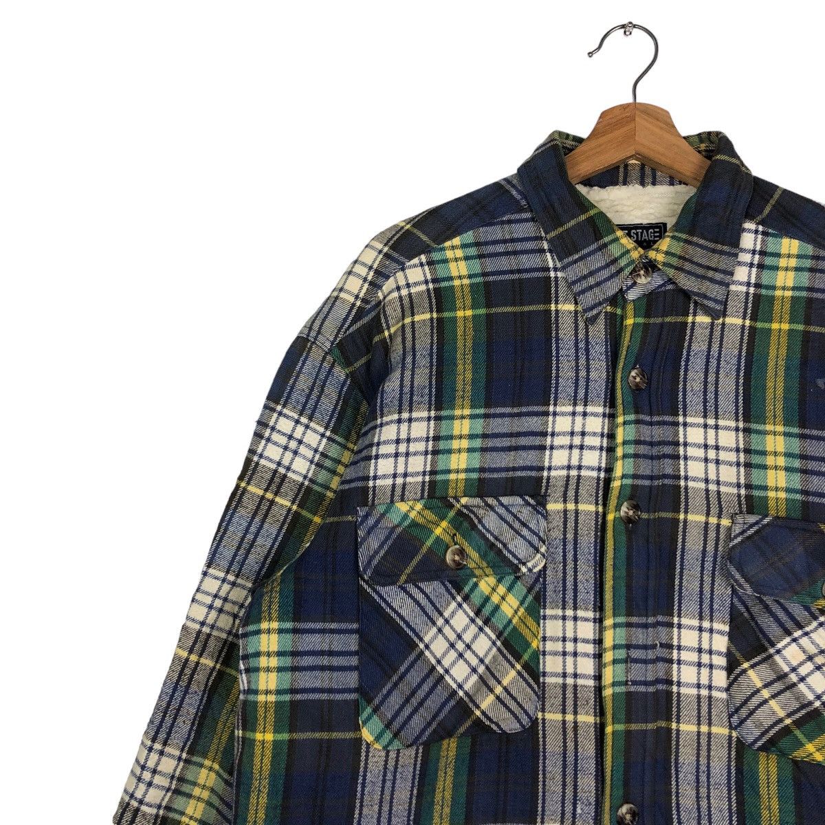 Flannel 🔥Vtg Flannel Jacket Chore Next Stage Tartan Design Japan Size US L / EU 52-54 / 3 - 7 Thumbnail