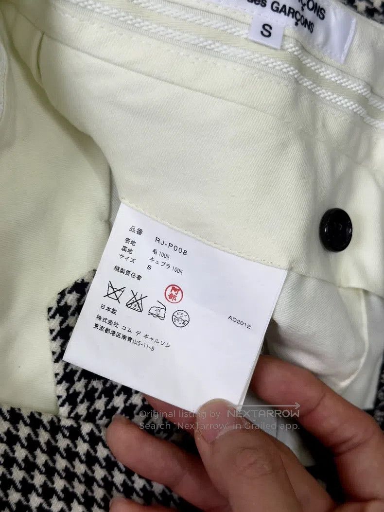 Comme des Garcons Comme des Garcons size S Houndstooth Check Double Layer Sh Size 23" - 9 Thumbnail