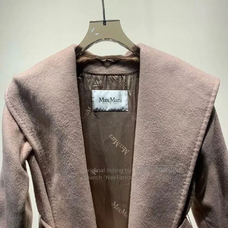 Max Mara MaxMara Light Pink Wool Women's Coat . Size XXS / US 00 / IT 34 - 5 Thumbnail