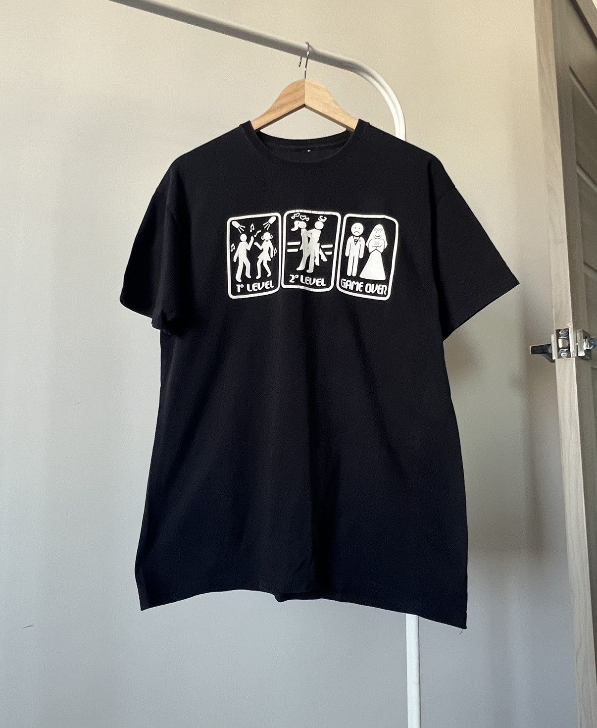 Band Tees Vintage Gamer Levels Tee – Game Over Funny Graphic Shirt Size US S / EU 44-46 / 1 - 3 Thumbnail