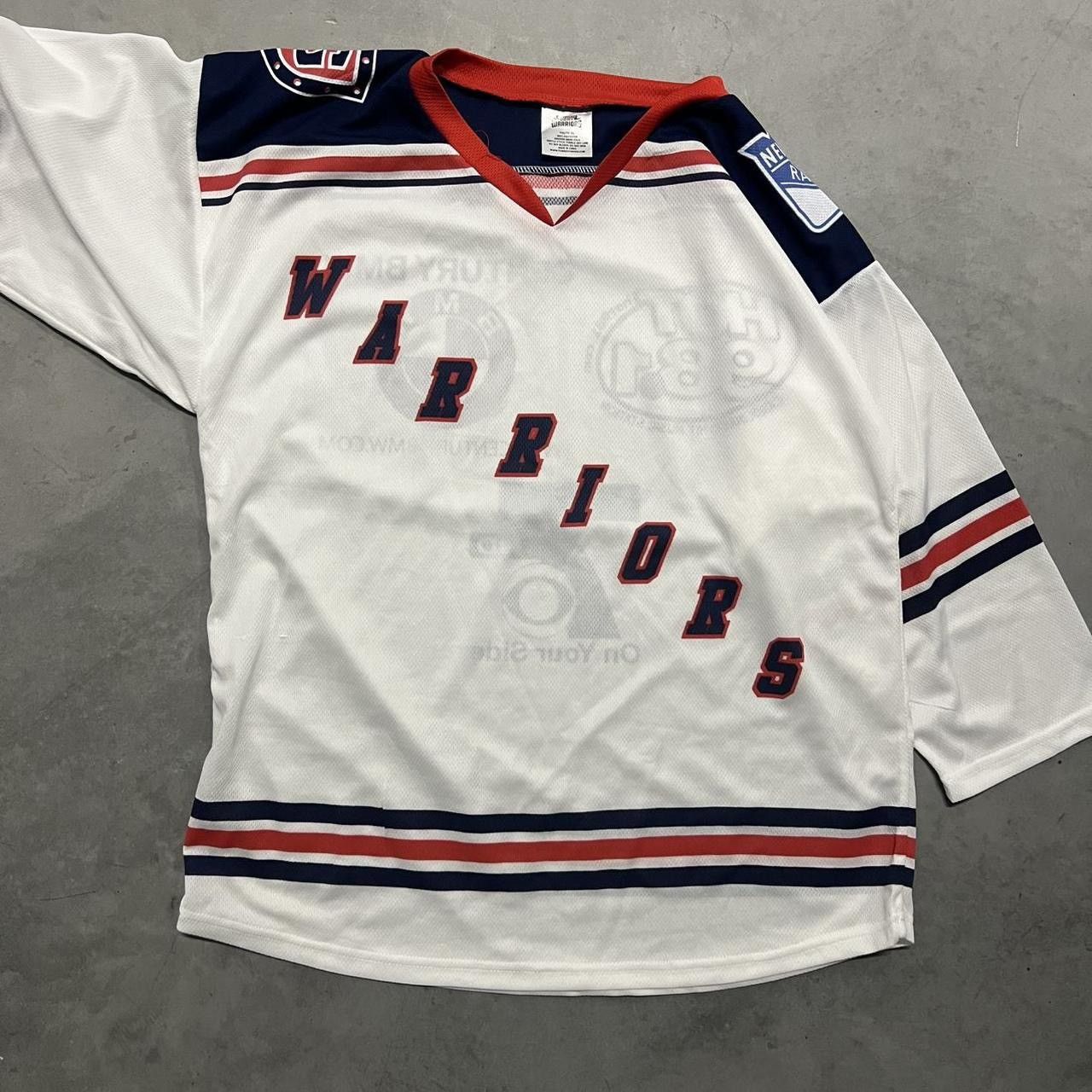 NHL Crazy Vintage Y2K warriors New york Rangers Hockey Jersey! Size US XS / EU 42 / 0 - 1 Thumbnail