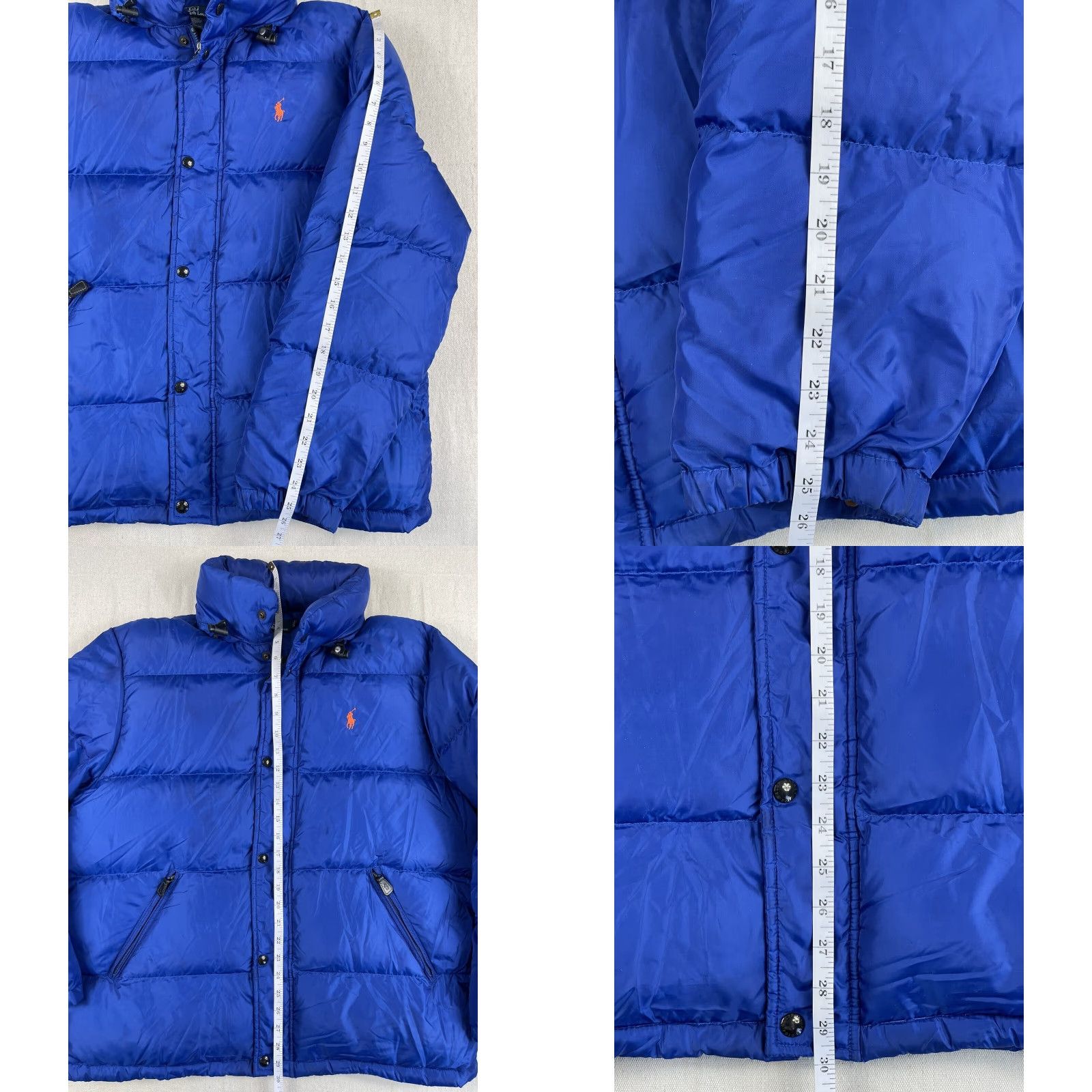 Polo Ralph Lauren VINTAGE Polo Ralph Lauren Puffer Jacket Coat Down Nylon Quilted Hooded 90s Ski Men L Blue - Mens Size US L / EU 52-54 / 3 - 8 Thumbnail