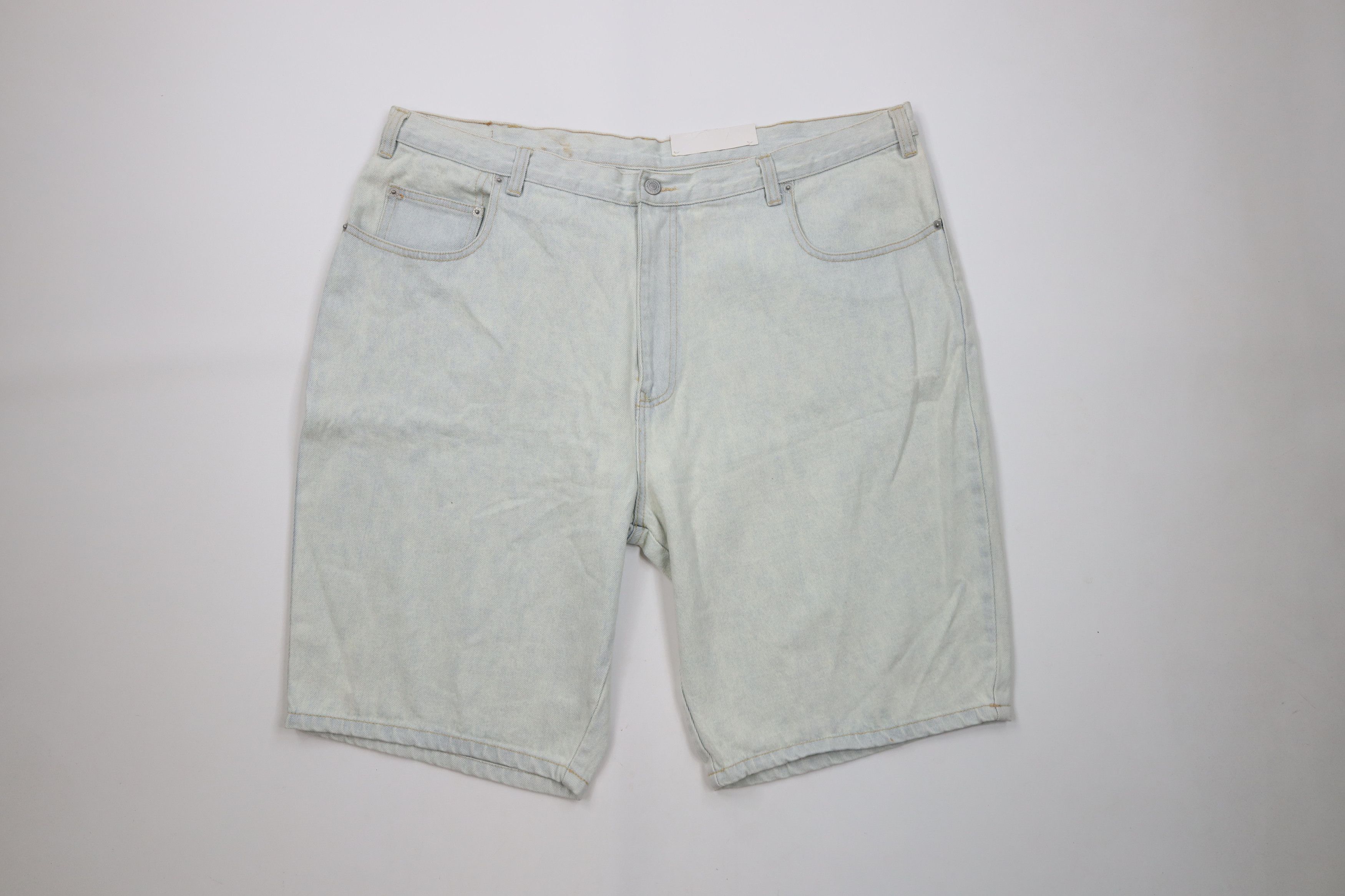 Vintage Deadstock Vintage 90s Streetwear Fit Denim Jean Shorts Blue Size US 42 / EU 58 - 1 Thumbnail