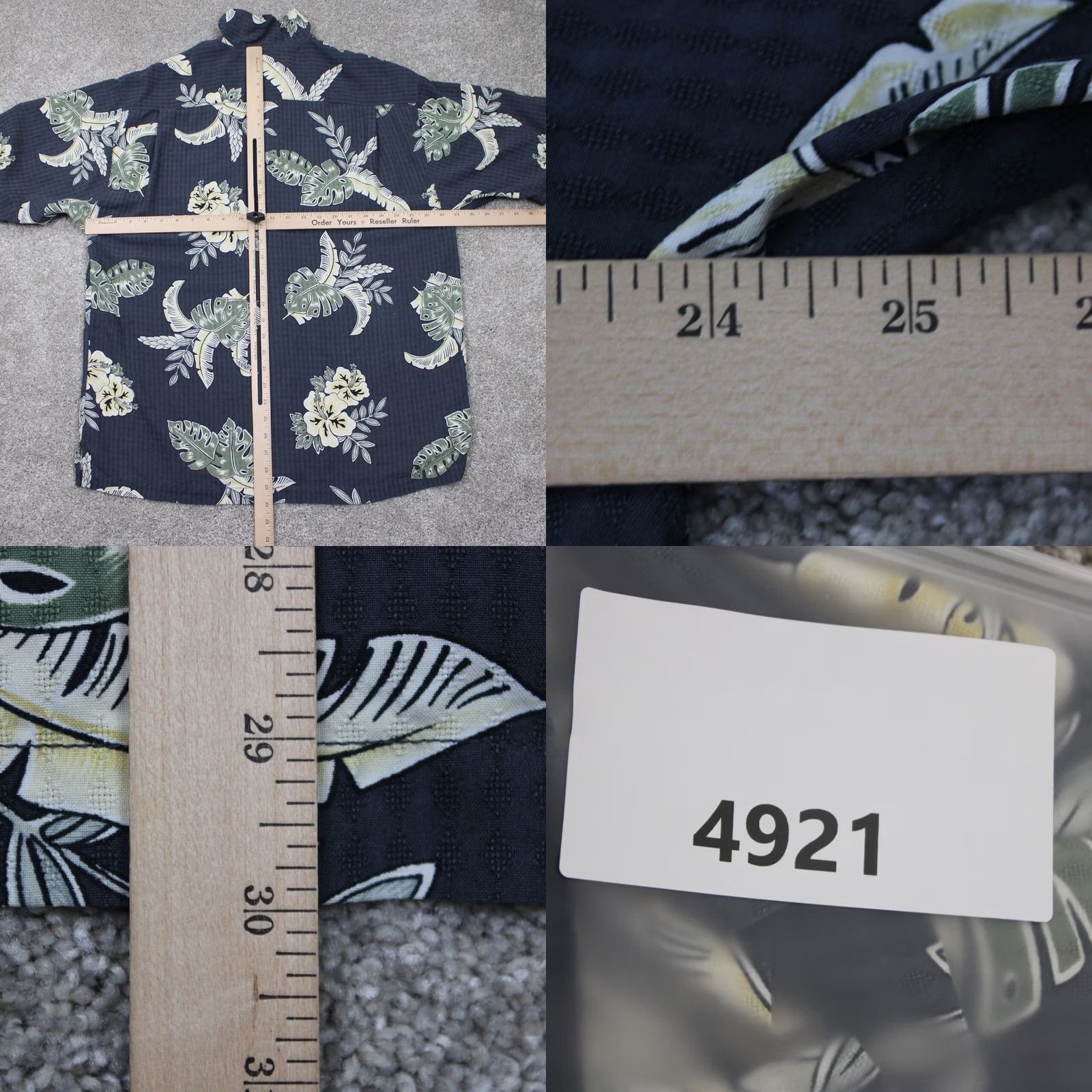 Tommy Bahama Tommy Bahama Button-Up Shirt Men Large Blue Floral Silk 100% Silk Hawaiian Camp S/S Size US L / EU 52-54 / 3 - 8 Thumbnail