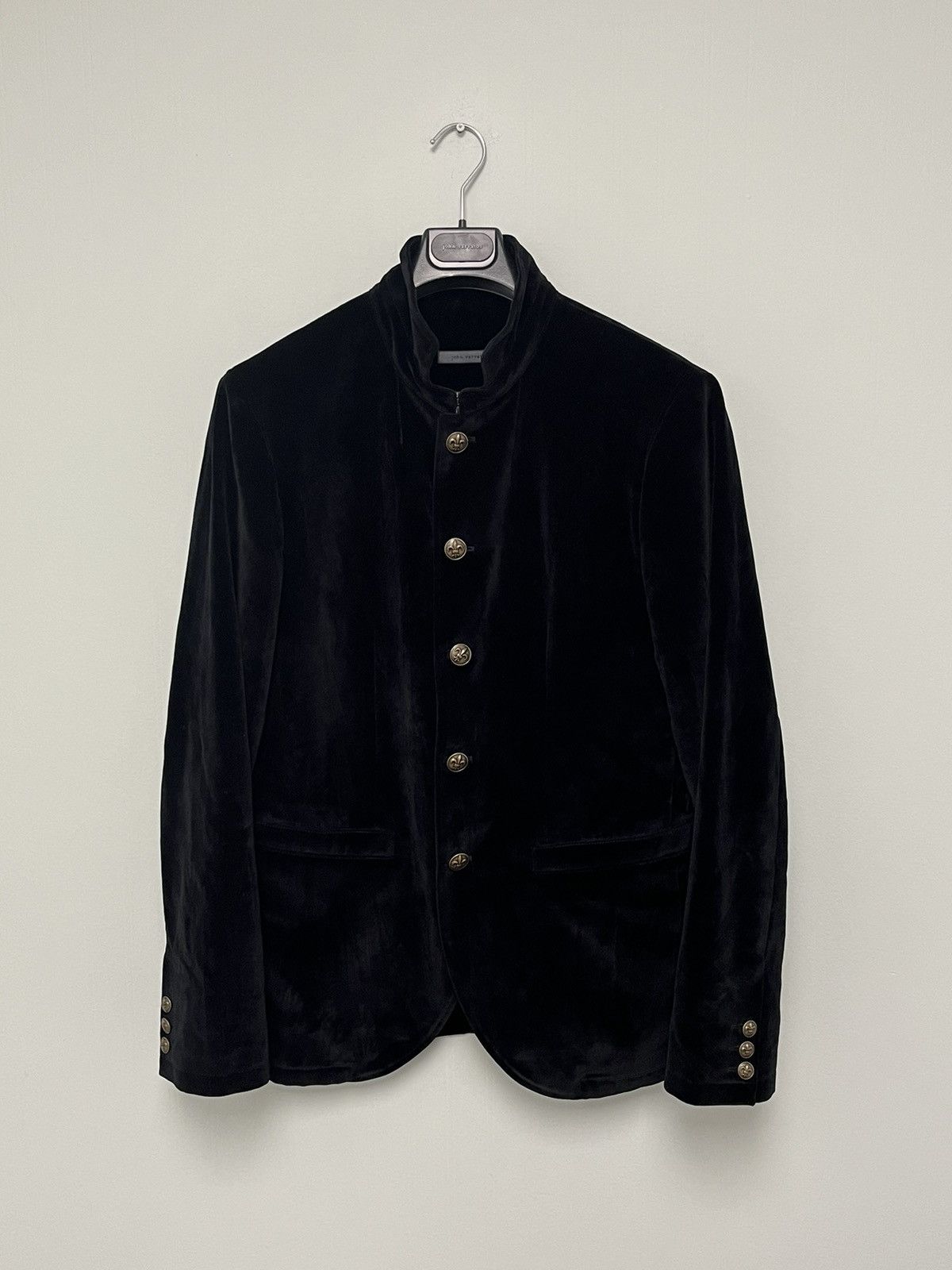 John Varvatos Crushed velvet jacket. Black. 50 Size US M / EU 48-50 / 2 - 7 Thumbnail