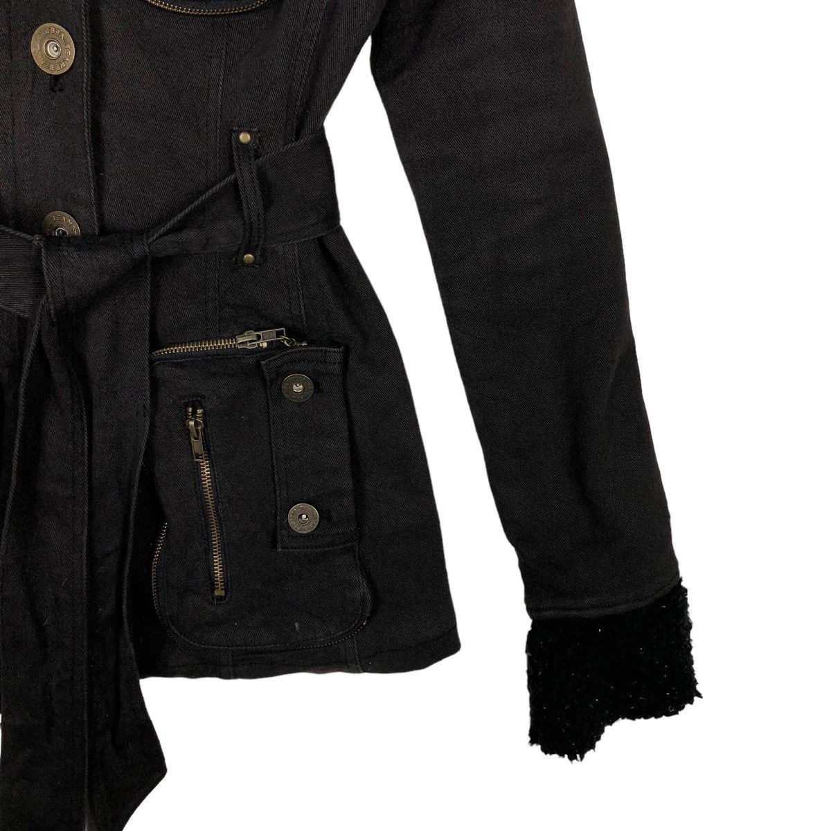 Japanese Brand 🔥Rare Iconic Black Bondage Biker Jacket Parachute DIA Spec Size M / US 6-8 / IT 42-44 - 4 Thumbnail