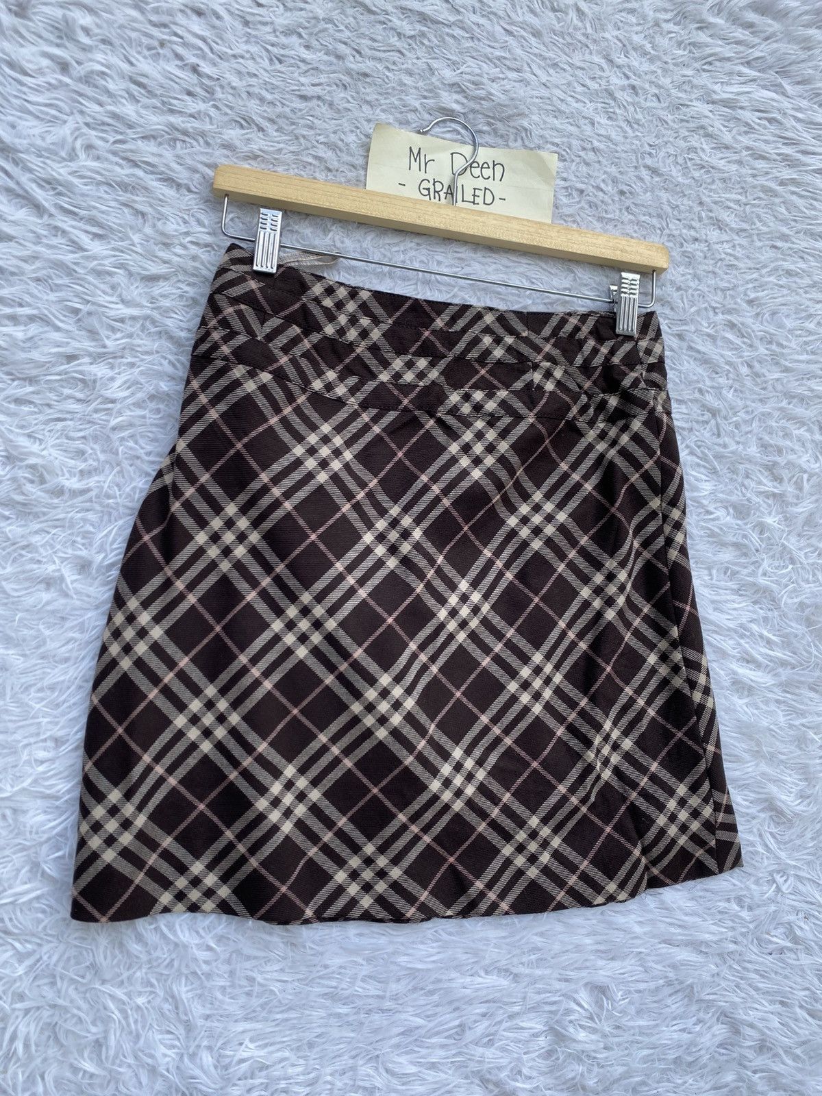 Burberry Rare Vintage Burberry Checkered Mini Skirt Size 28" / US 6 / IT 42 - 18 Thumbnail