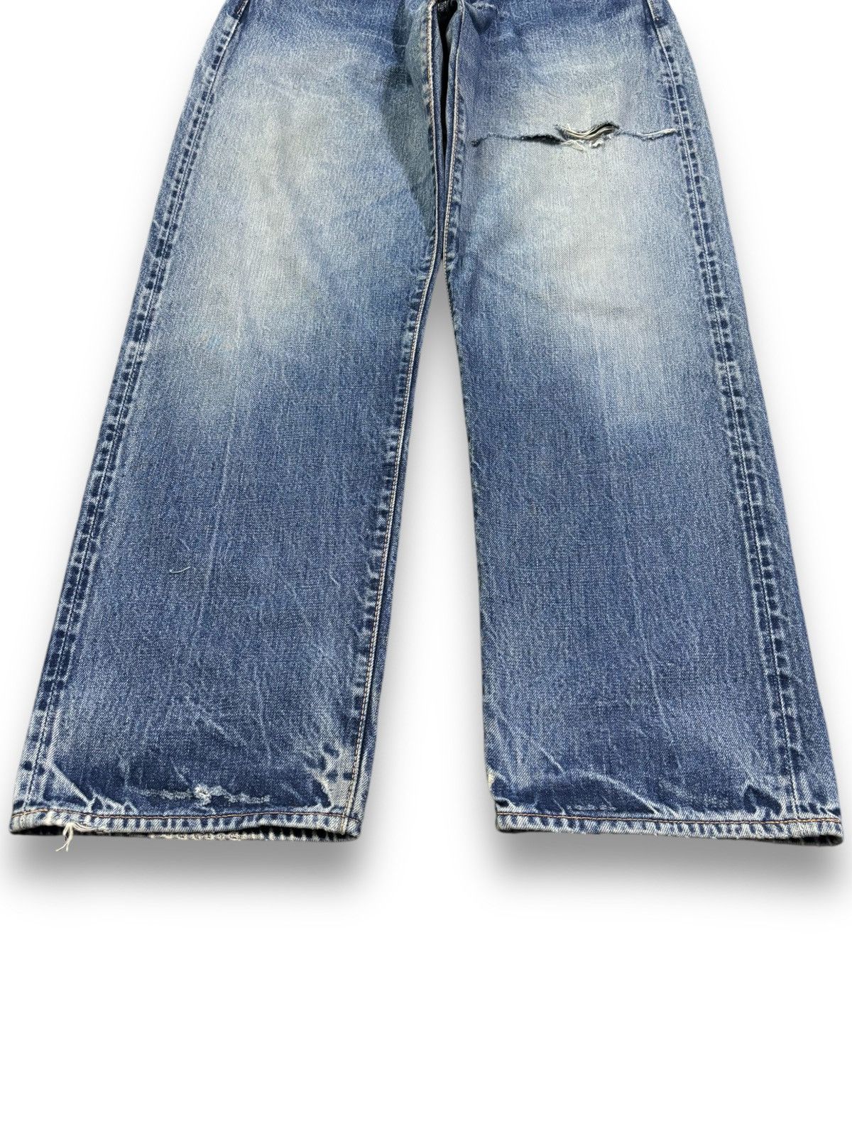 Evisu Vintage 00s Evisu Selvedge Loose Distressed Jeans by Yamane Size US 31 - 11 Thumbnail