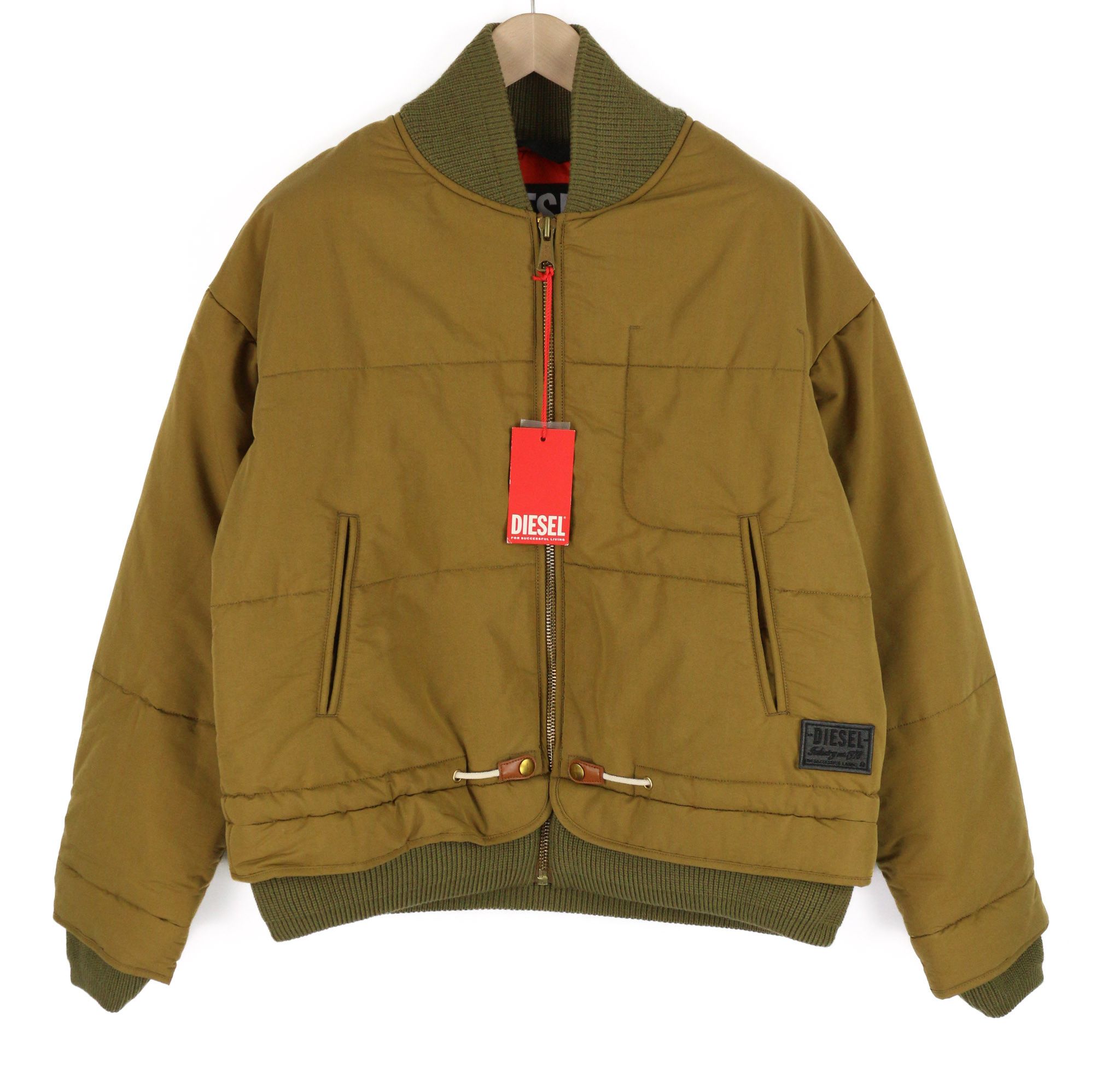 Diesel W-SPLEAK M Brown Patterned Insulated Zip Jacket 40025 Size US M / EU 48-50 / 2 - 1 Thumbnail