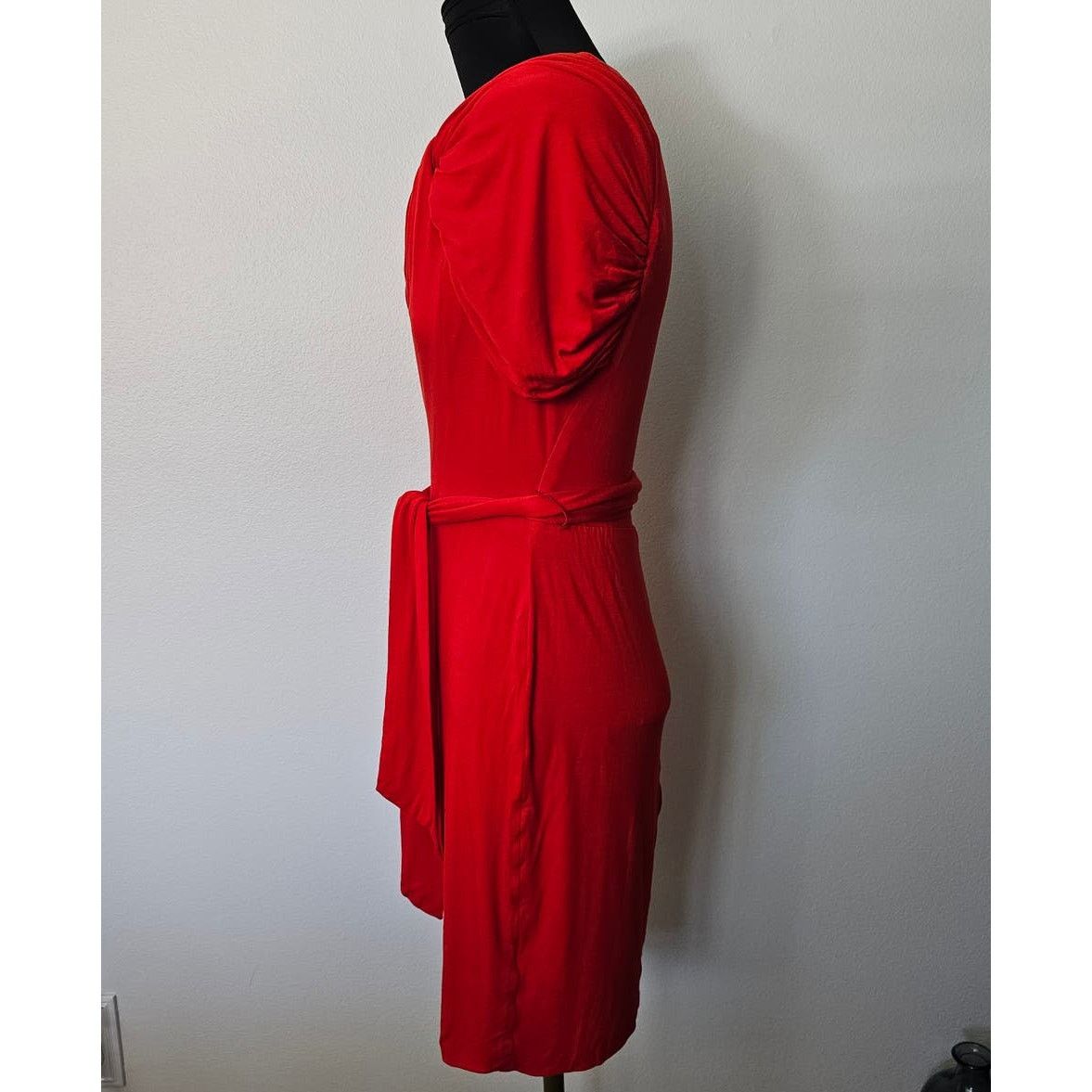 Trina Turk Trina Turk Stretch Jersey Twisted Shoulder Fitted Dress 0 Size XS / US 0-2 / IT 36-38 - 3 Thumbnail
