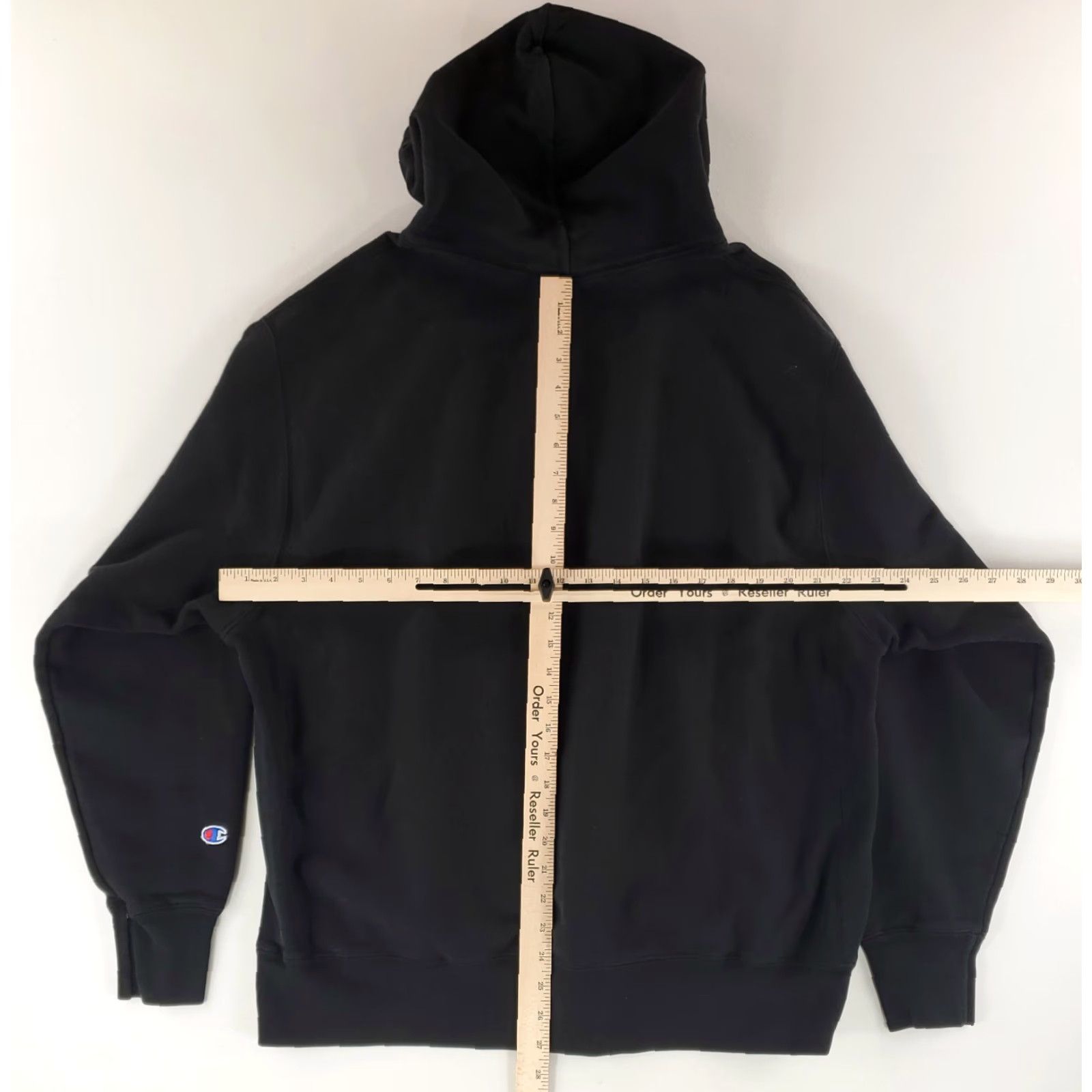 Champion Champion Hoodie Sweatshirt Long Sleeve Black Mens XL Spellout Pullover Size US XL / EU 56 / 4 - 7 Thumbnail