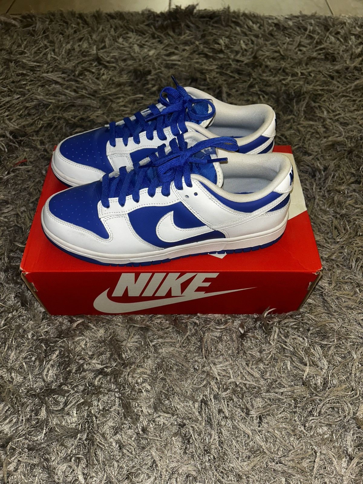 Nike Racer Blue and White nike dunks Size 8 Mens Size US 8 / EU 41 - 2 Thumbnail