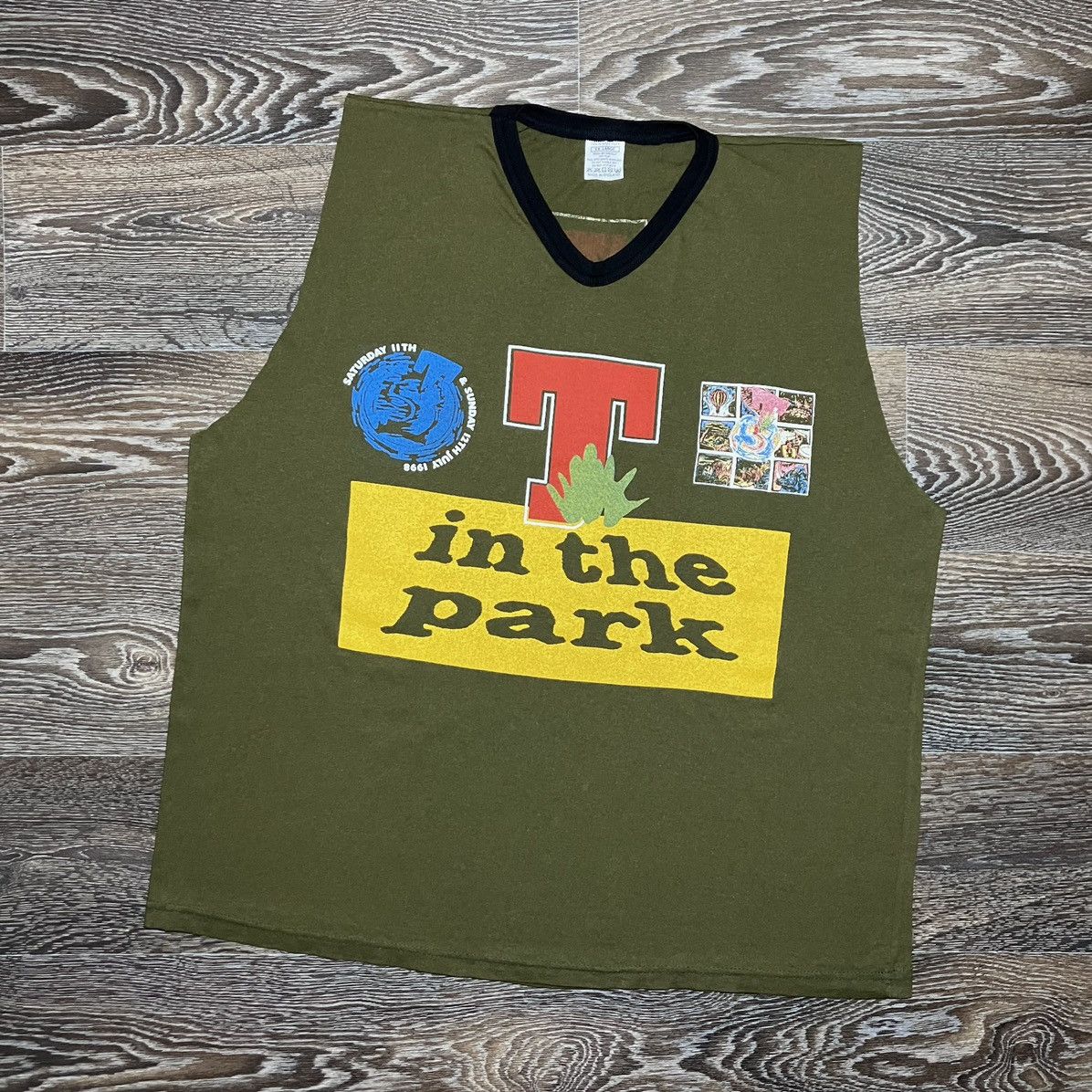 Band Tees Rare🔥T IN THE PARK 1998 Music Festival Sleeveless Shirt Size US XL / EU 56 / 4 - 1 Thumbnail