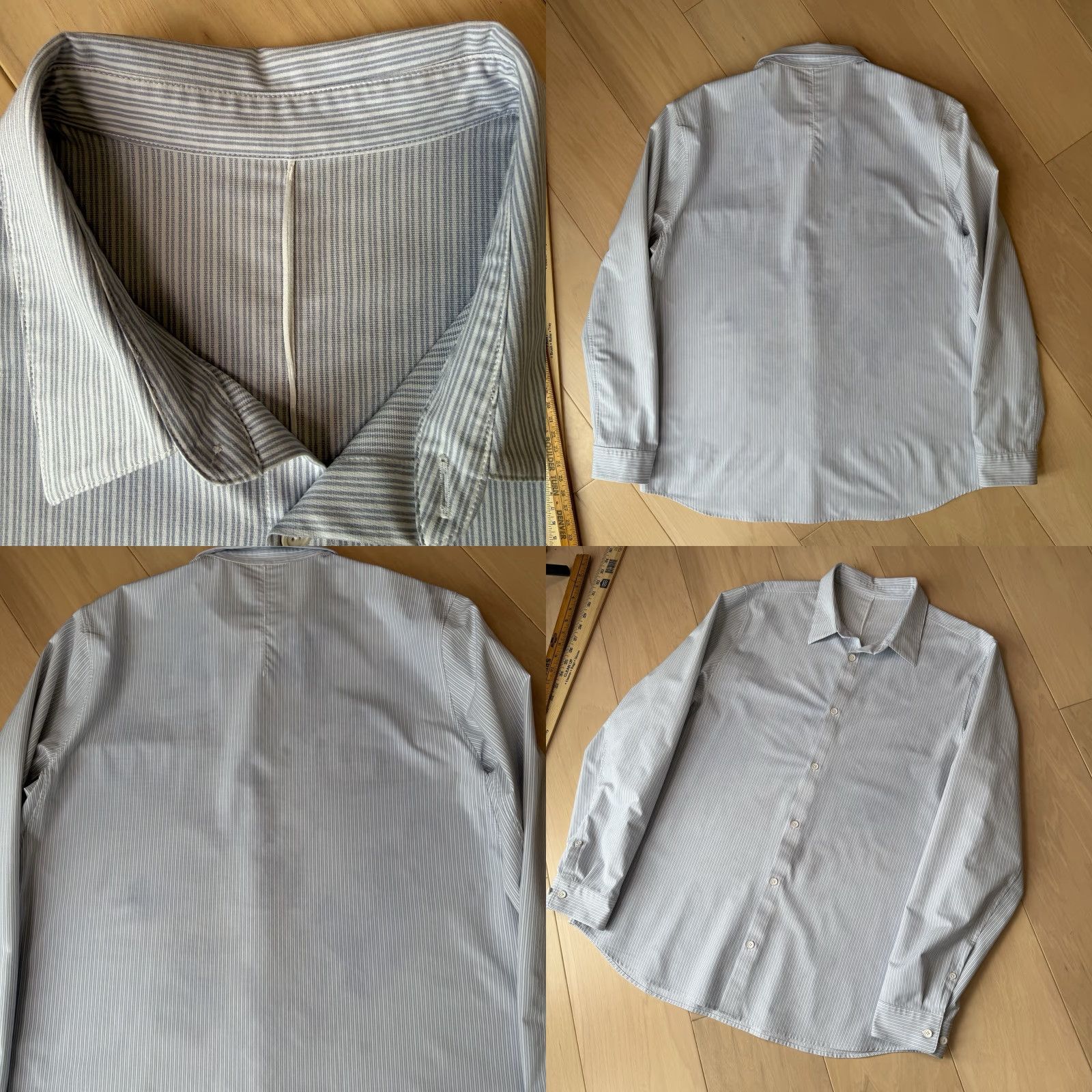 Lululemon Lululemon Shirt XL Blue White Long Sleeve Minimalist Oxford Athleisure Shirt Size US XL / EU 56 / 4 - 8 Thumbnail