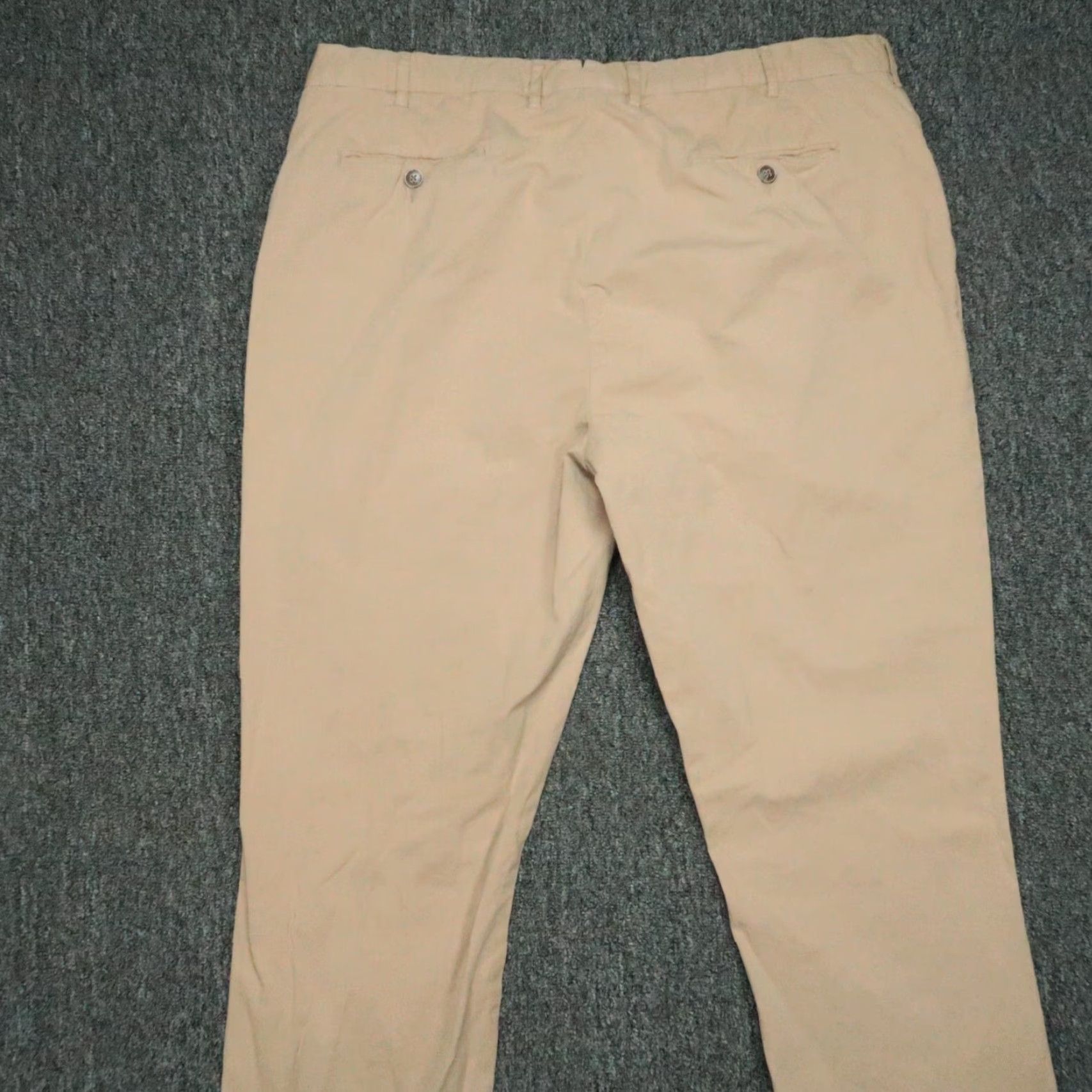 Peter Millar Peter Millar Pants Men 40x35 Chino Khaki Beige Crown Fleece Trouser Flat Front Slim/Regular Size US 40 / EU 56 - 4 Thumbnail