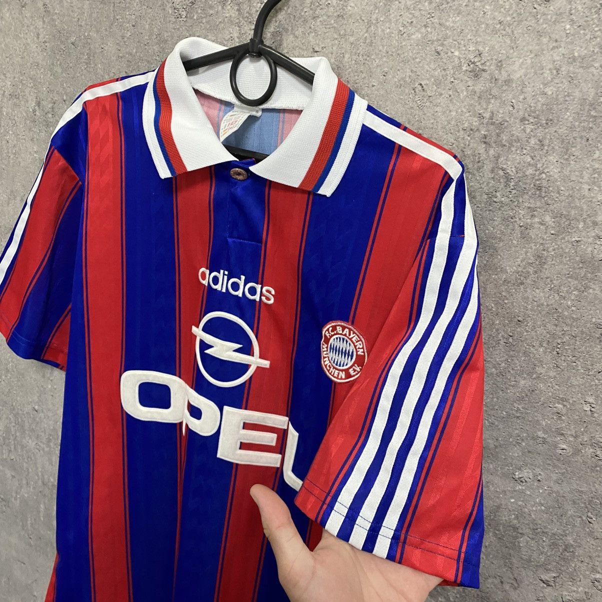 Adidas Adidas Bayern Munich 1995 1997 home soccer jersey football Size US M / EU 48-50 / 2 - 7 Thumbnail
