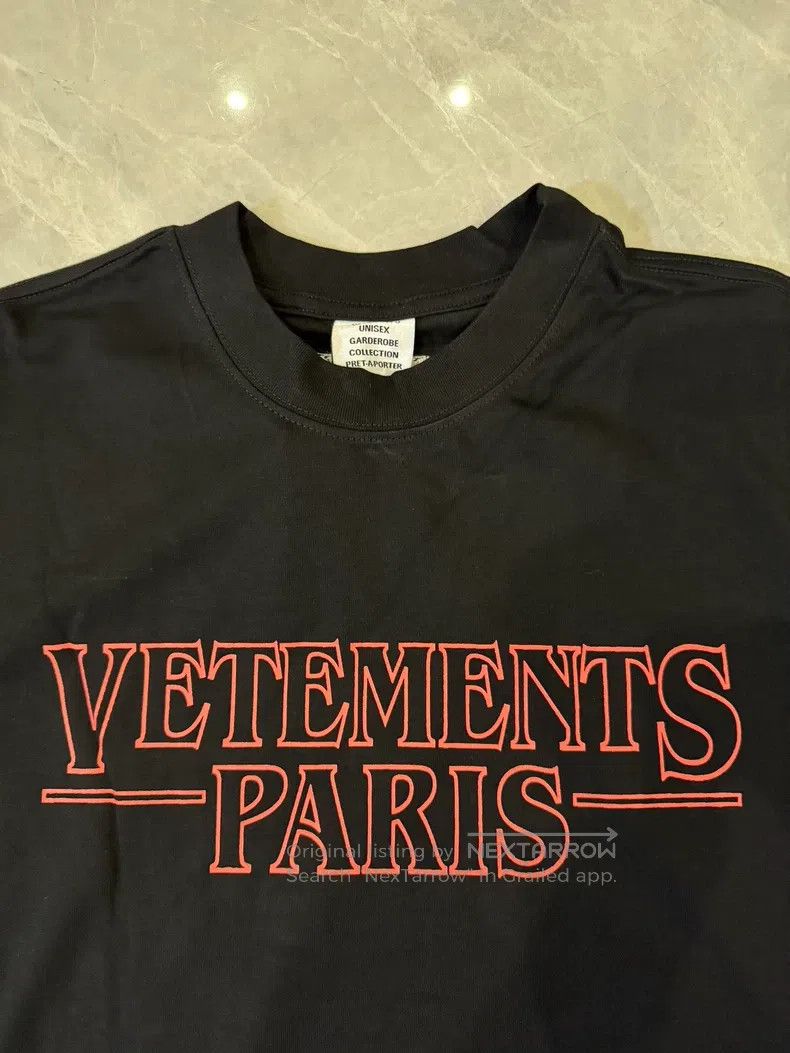 Vetements Vetements Black Loose Fit Casual T-Shirt Size US M / EU 48-50 / 2 - 3 Thumbnail