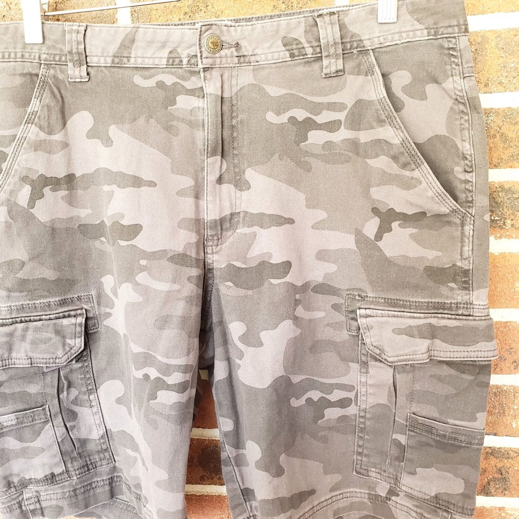 Vintage Red Head Mens Cargo Shorts Black Gray Stonewashed Camouflage Size 36x9 Size US 36 / EU 52 - 5 Thumbnail