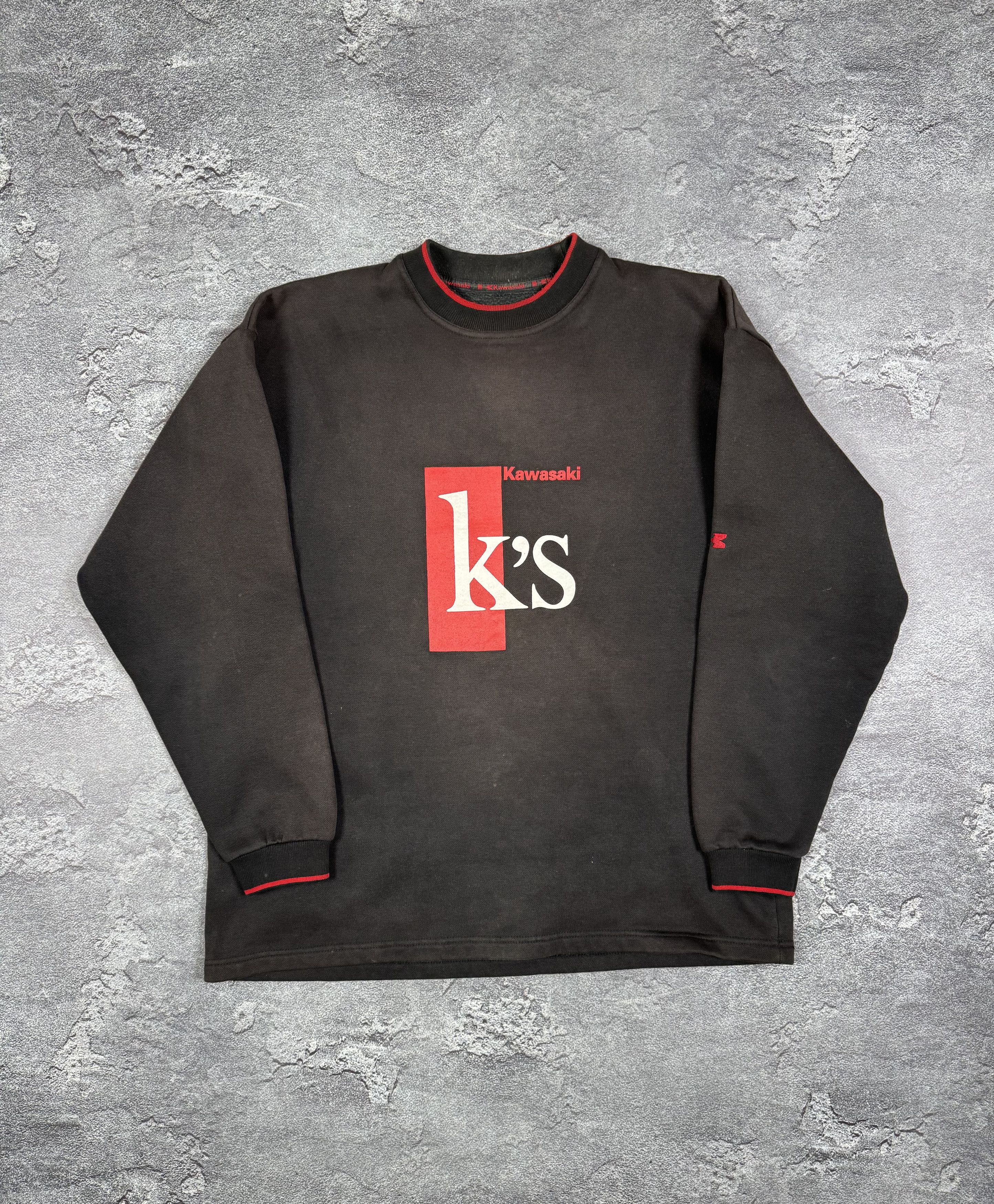 If Six Was Nine VTG 2000s Kawasaki Sun Faded Sweatshirt Size XL Streetwear Size US XL / EU 56 / 4 - 2 Thumbnail