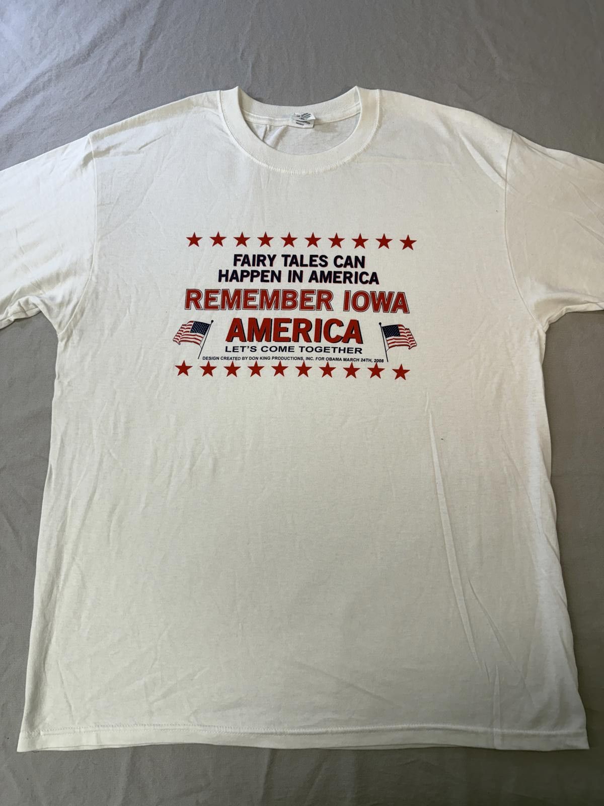 Anvil Barack Obama March 24th 2008 T-shirt Don King Productions XL Size US XL / EU 56 / 4 - 1 Thumbnail