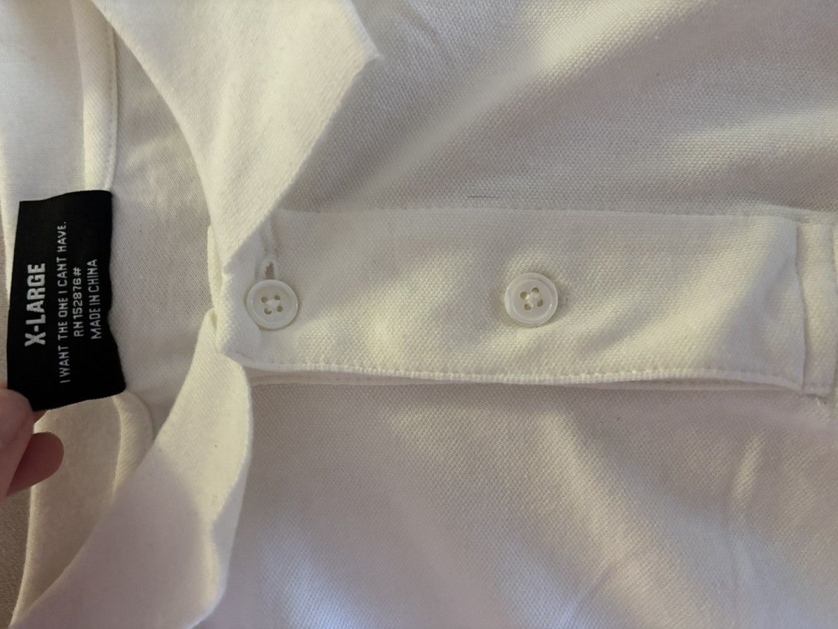 Pleasures Pleasures Vintage White Wyatt Polo Shirt Size US XL / EU 56 / 4 - 4 Thumbnail