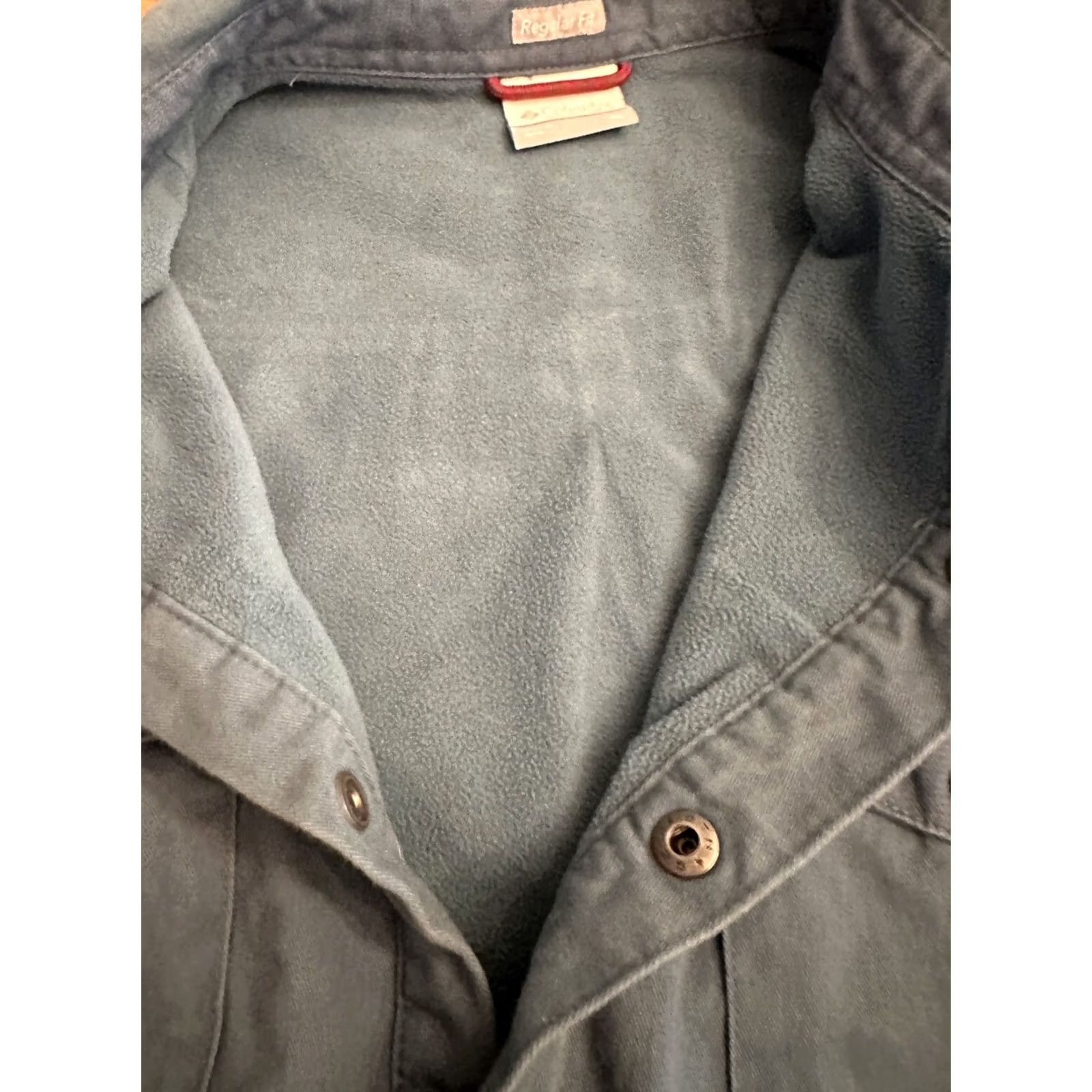 Vintage VINTAGE Columbia Button Down Jacket Men XL Blue Fleece Lined Cotton Sweater style Size US XL / EU 56 / 4 - 5 Thumbnail