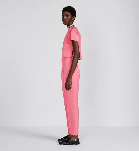 Dior o1w1db10824 Straight-Cut Pant in Pink Size 28" / US 6 / IT 42 - 5 Thumbnail