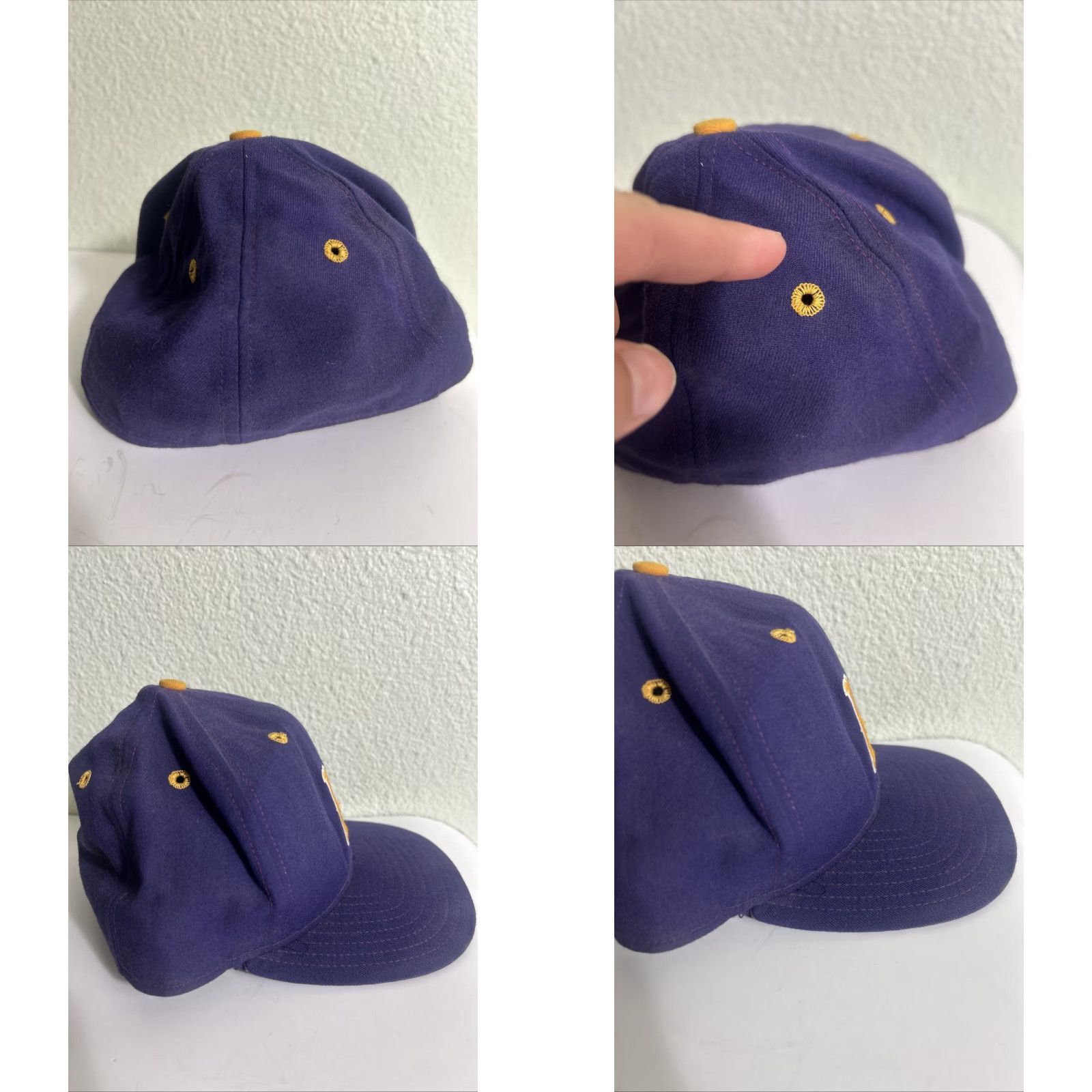 New Era VINTAGE New Era Major League Promodel Baseball Hat 7 1/8 Purple Gold L Mens Baseball Cap Size ONE SIZE - 8 Thumbnail
